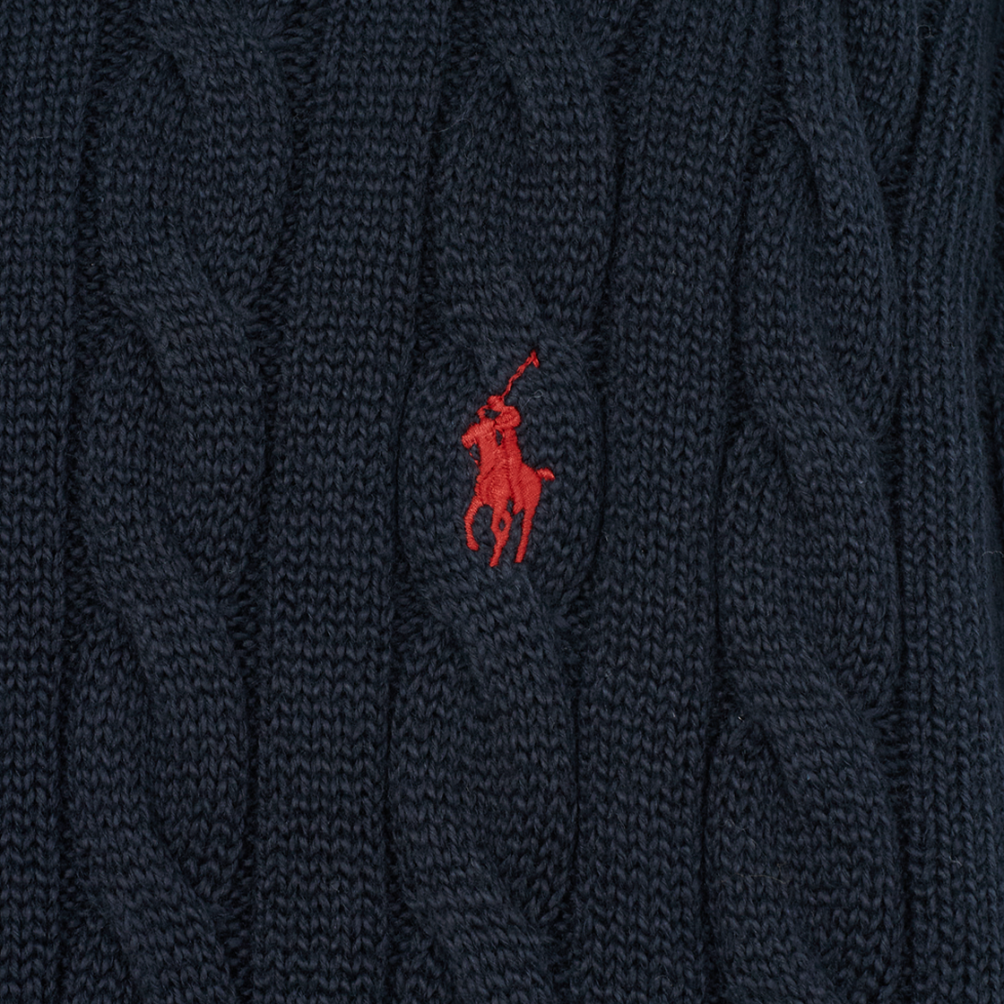 KM5BKNPRLC6NY [20% 적립] Polo Ralph Lauren Cable Knit Cotton Sweater Hunter Navy - #4