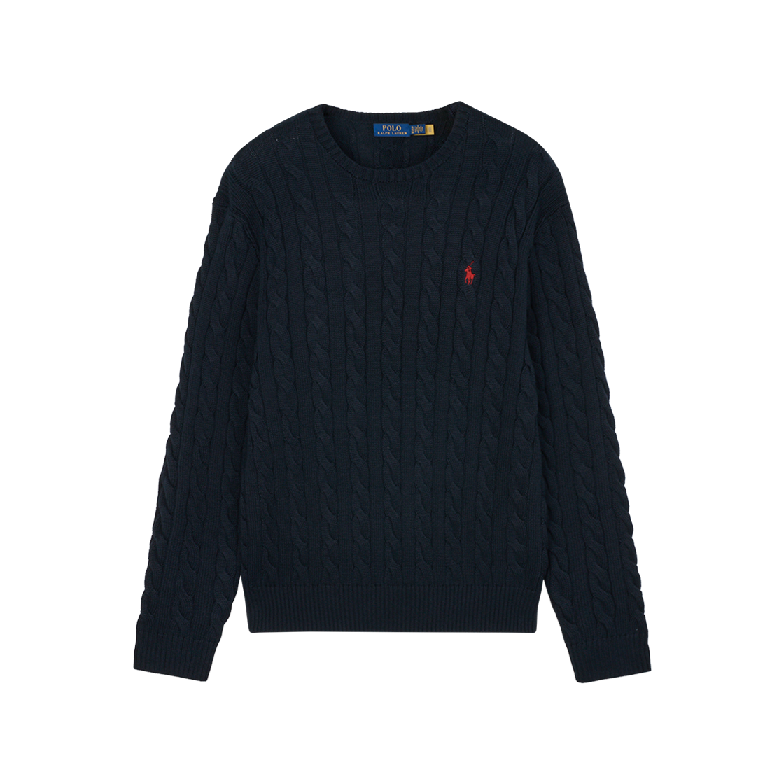 KM5BKNPRLC6NY [20% 적립] Polo Ralph Lauren Cable Knit Cotton Sweater Hunter Navy - 대표 이미지 #1