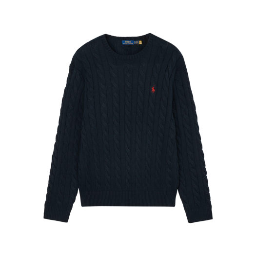 KM5BKNPRLC6NY [20% 적립] Polo Ralph Lauren Cable Knit Cotton Sweater Hunter Navy