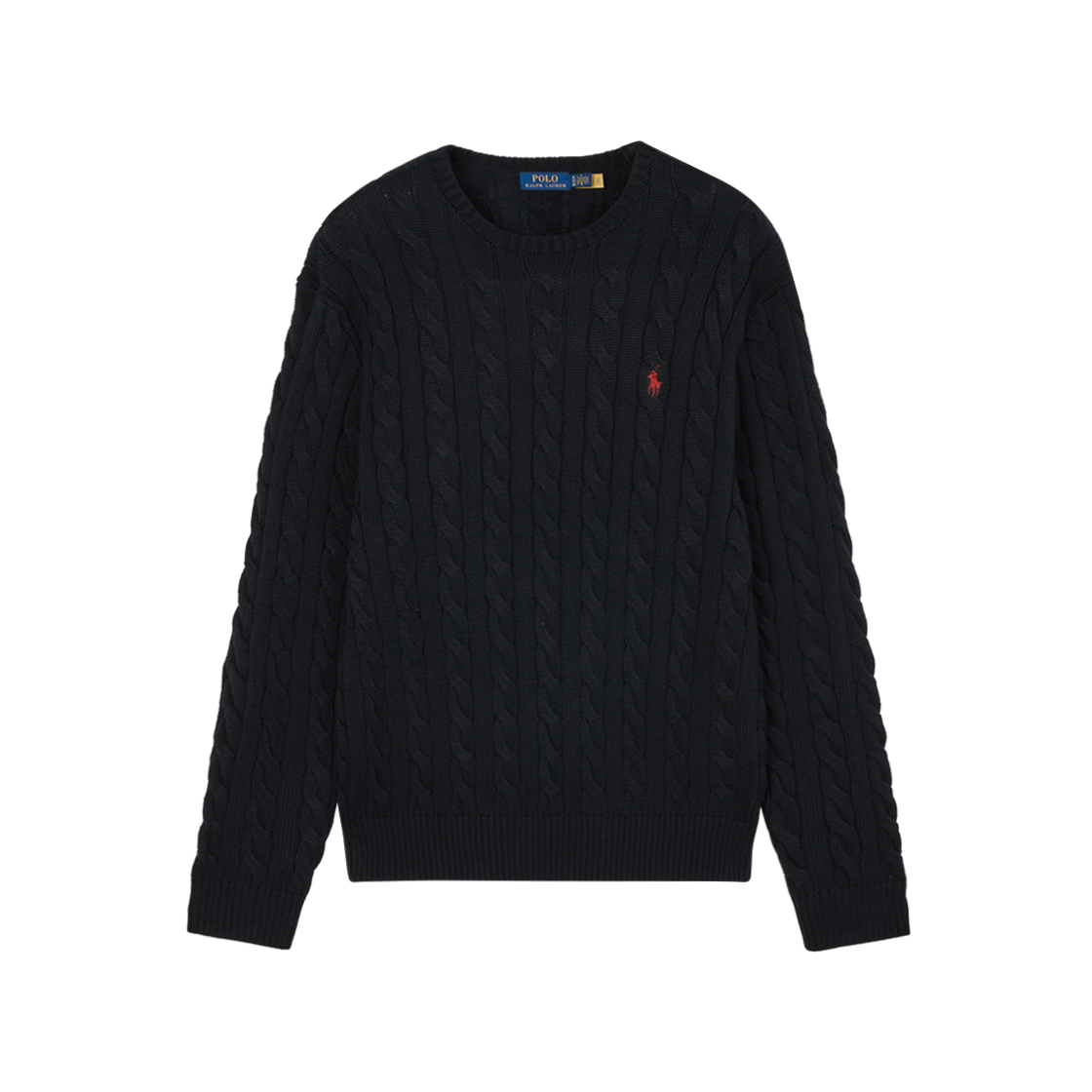 폴로 랄프 로렌 케이블 니트 코튼 스웨터 블랙([15%적립] Polo Ralph Lauren Cable Knit Cotton Sweater Black)