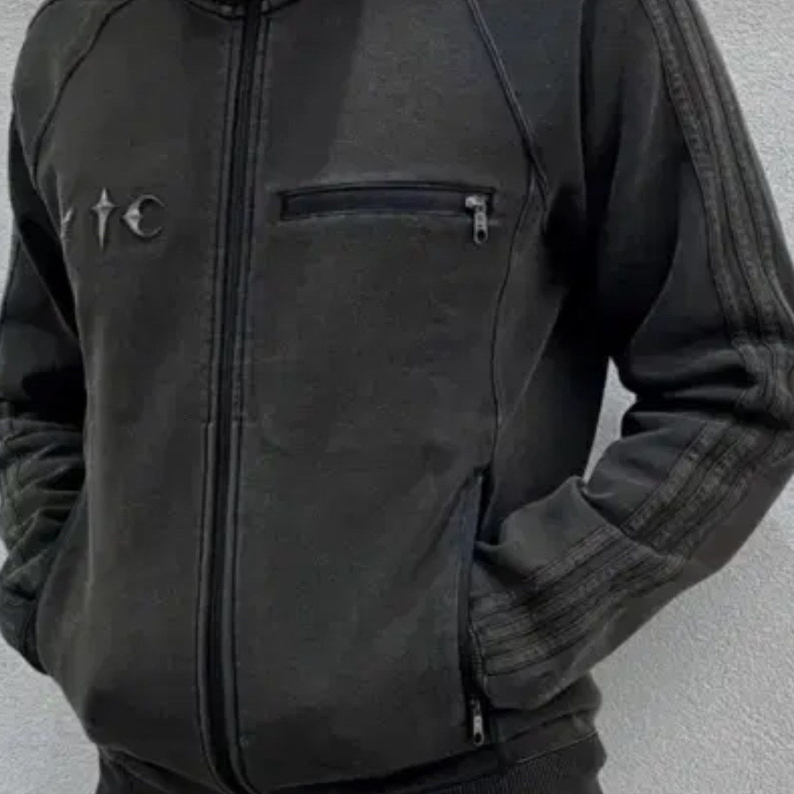 Adidas x Thug Club Track Top Black - KR Sizing 착용 스타일