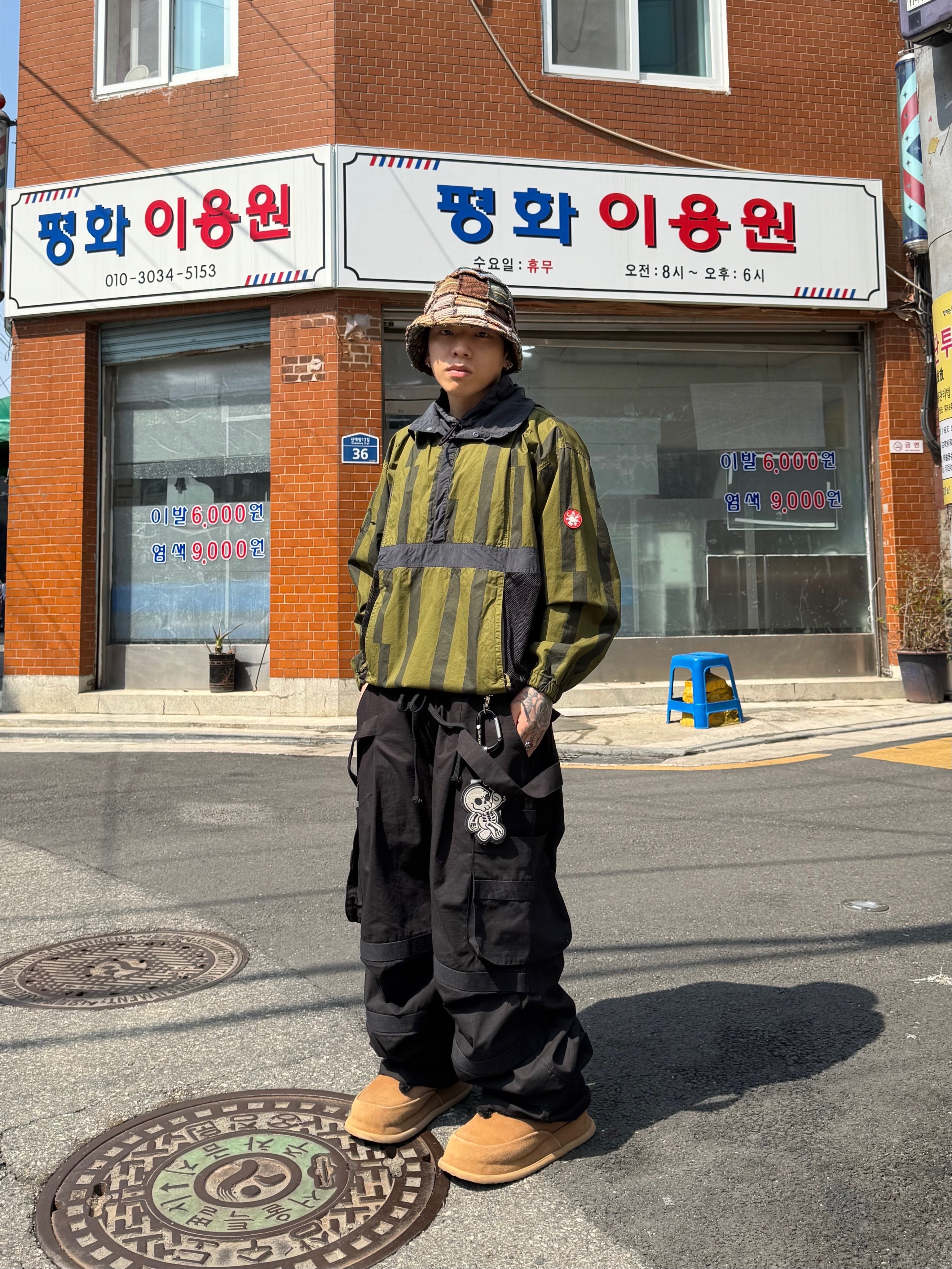 Wapworks Hard Knocks Cargo Pants Gas 착용 스타일 - 2
