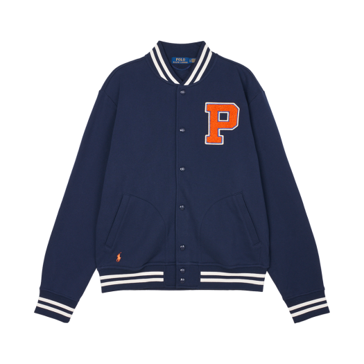 KM5BJABRLH3NY [30% 적립] Polo Ralph Lauren RL Fleece Baseball Jacket Cruise Navy - 25SS