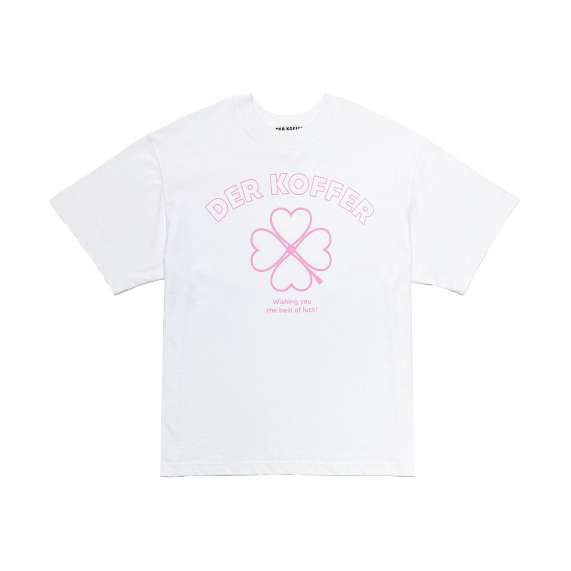 델 코퍼 클래식 클로버 티 화이트 핑크(Der Koffer Classic Clover T White Pink)