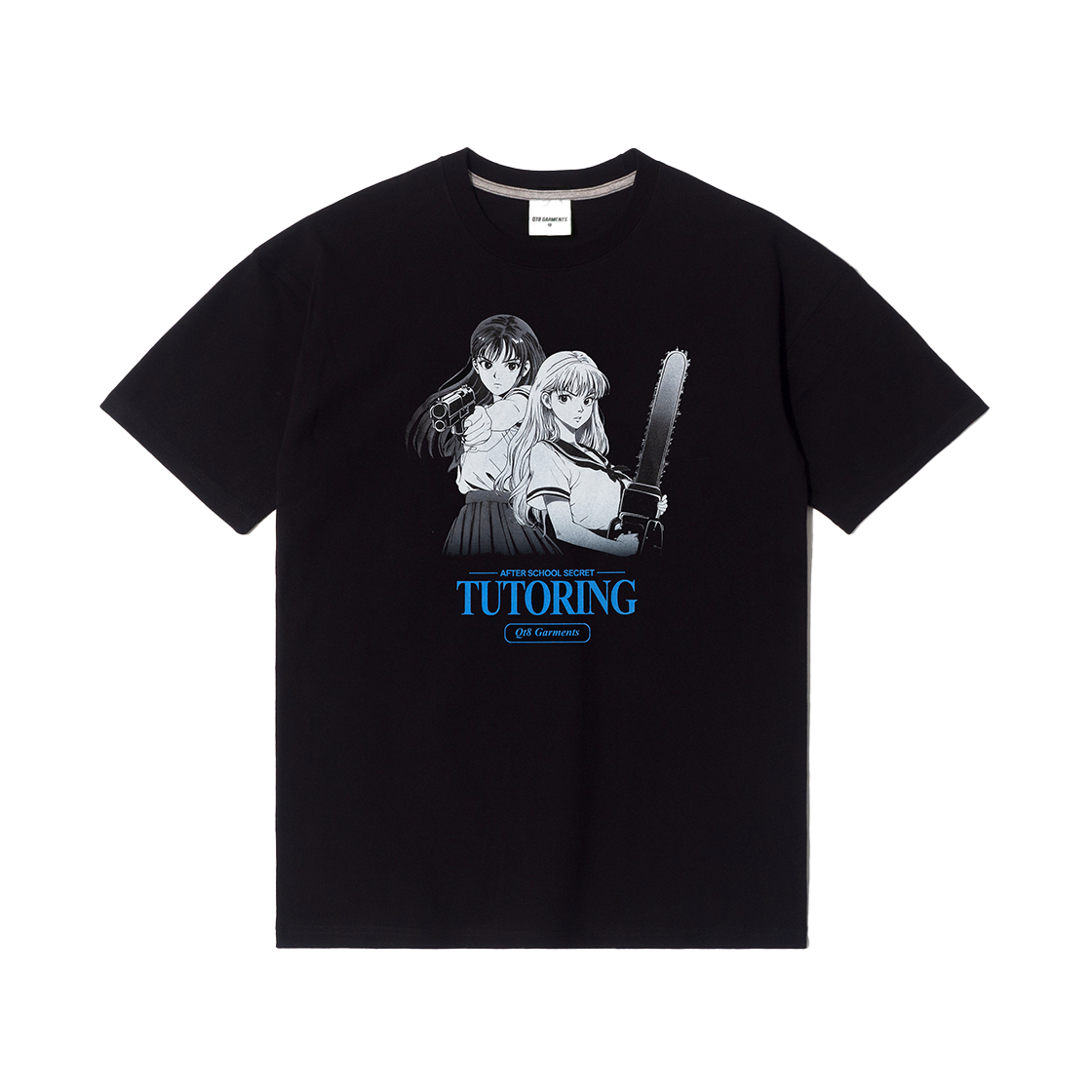큐티에잇 가먼츠 튜터링 티 블랙(QT8 GARMENTS Tutoring Tee Black) - 1