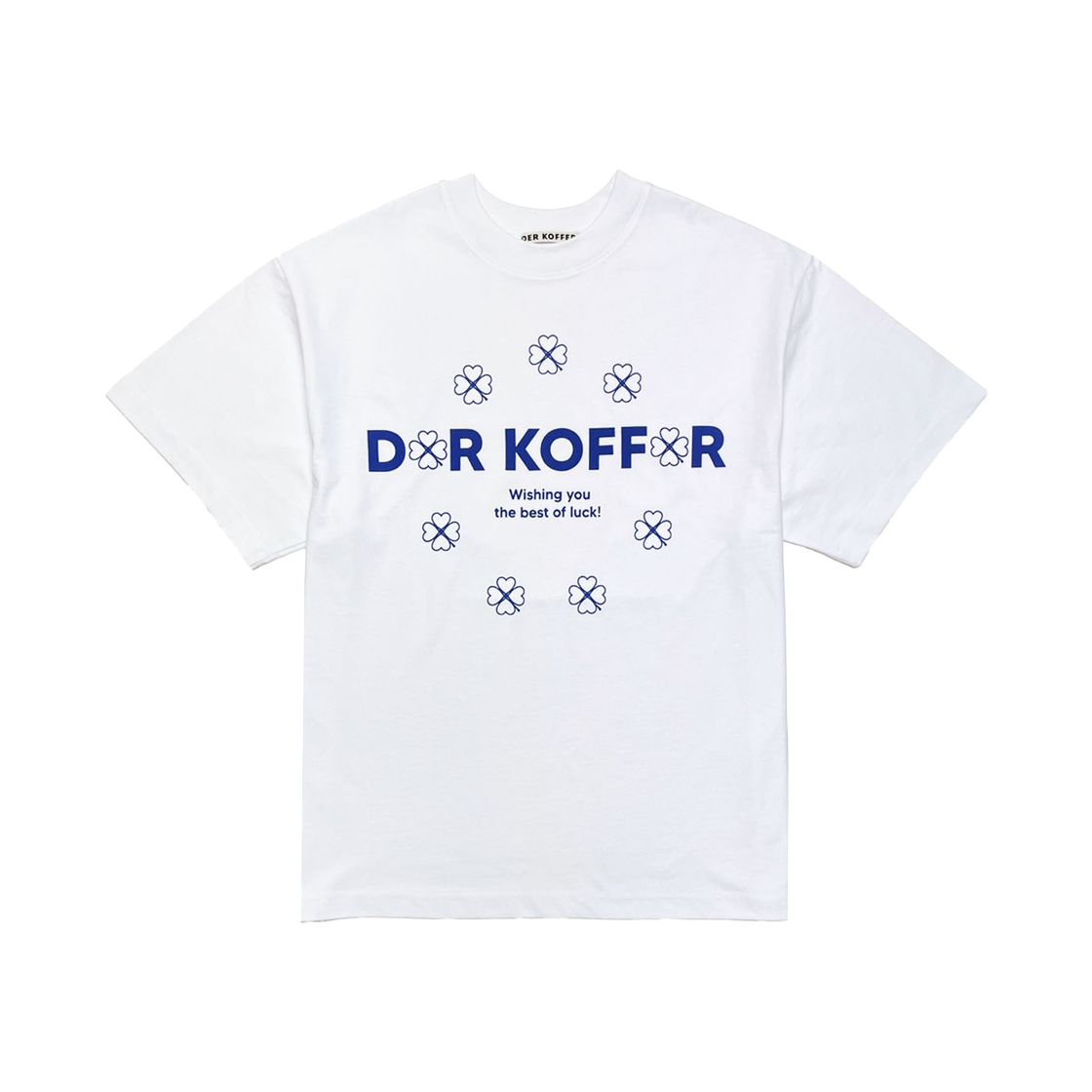 델 코퍼 휠 클로버 티 화이트 블루(Der Koffer Wheel Clover T White Blue)