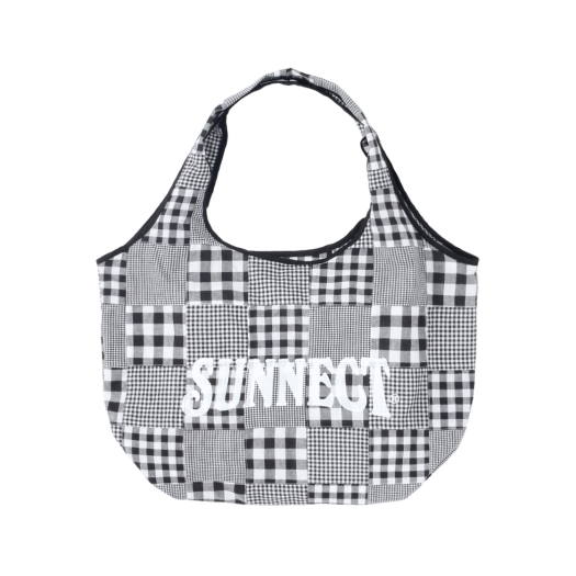 SNCT25CAC001BK Sunnect Madras Shopper Bag Black