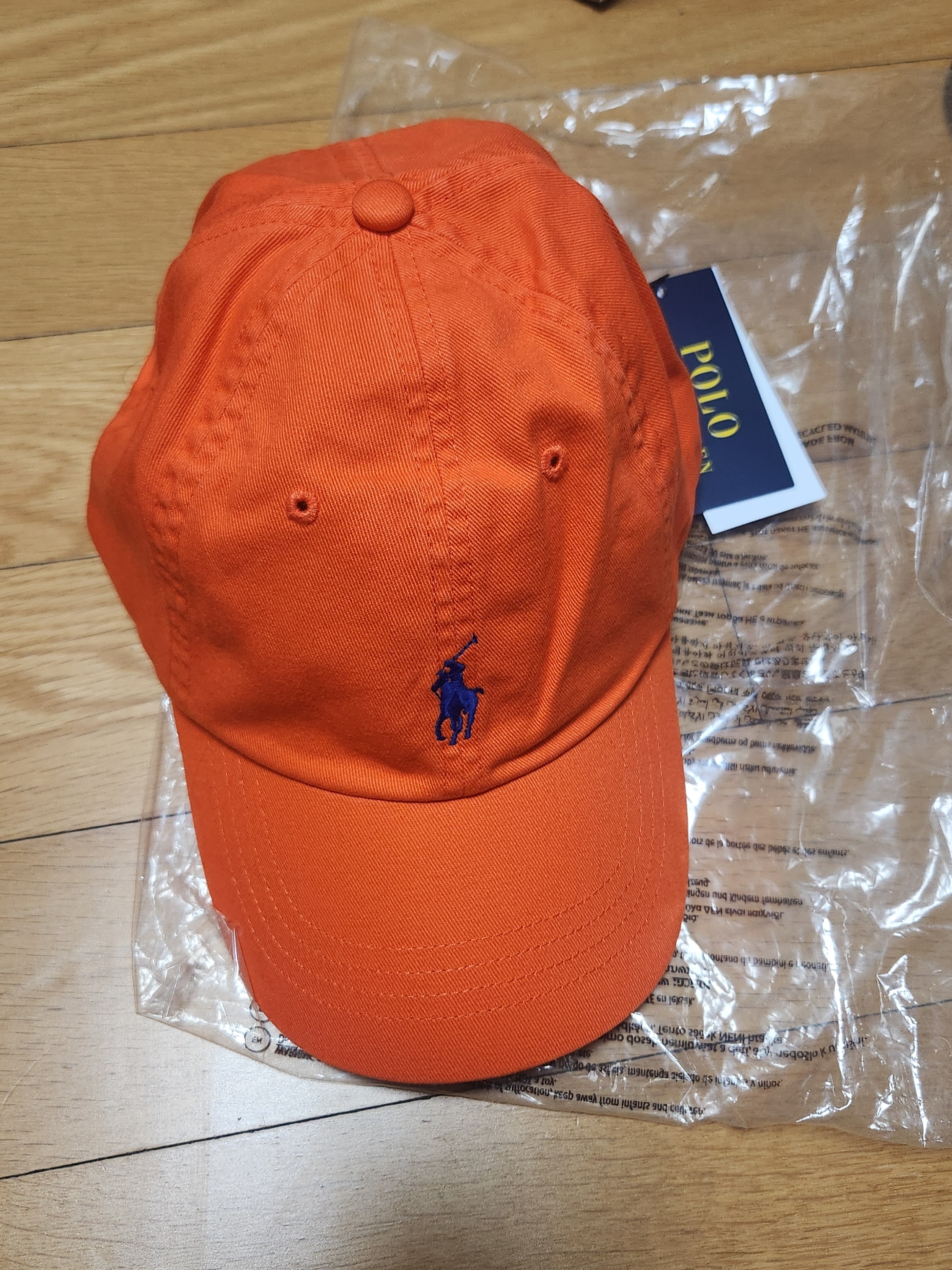 [20% 적립] Polo Ralph Lauren Cotton Chino Baseball Cap Nubuck Relay Blue - 25SS 착용 스타일