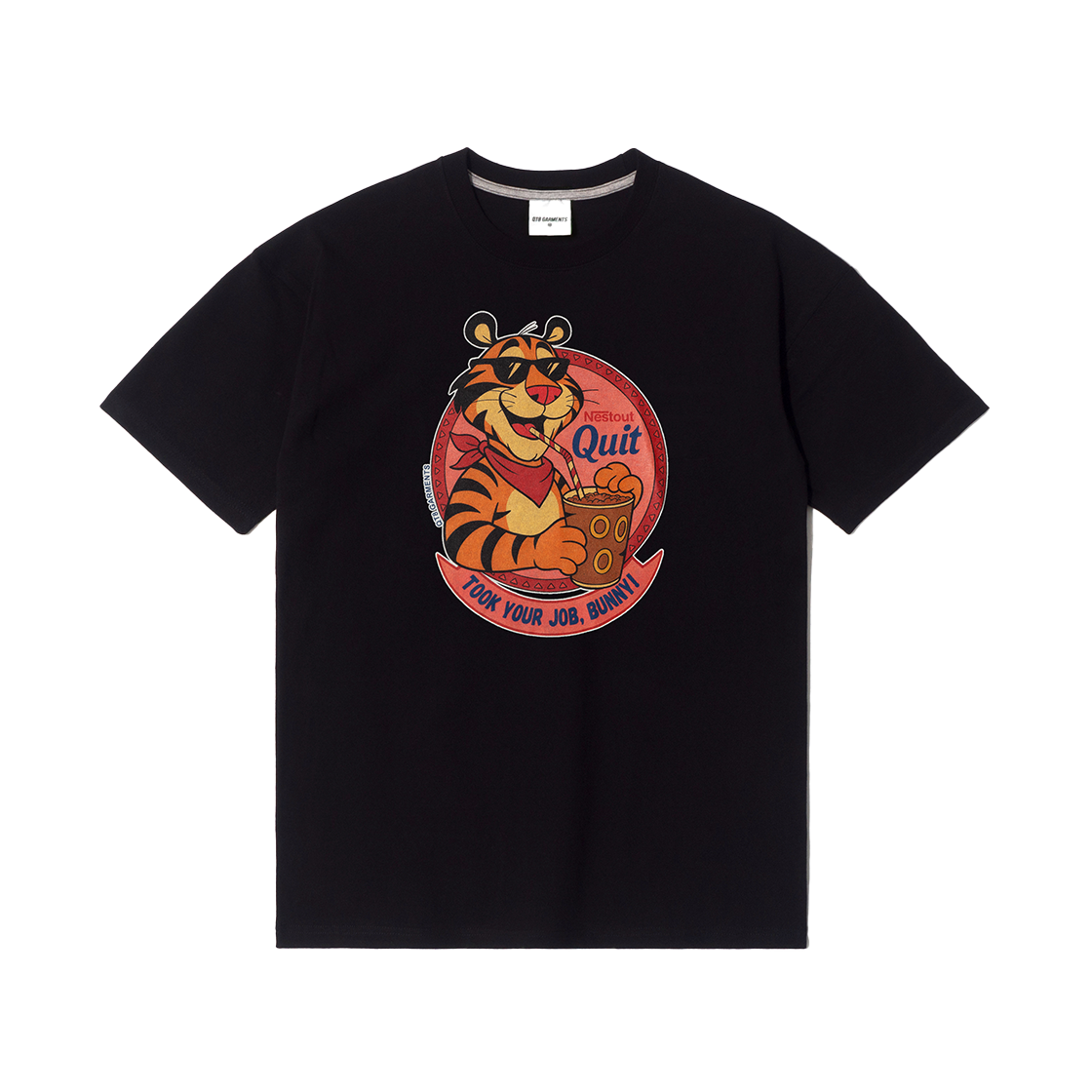 큐티에잇 가먼츠 네스트아웃 티 블랙(QT8 GARMENTS NestOut Tee Black)