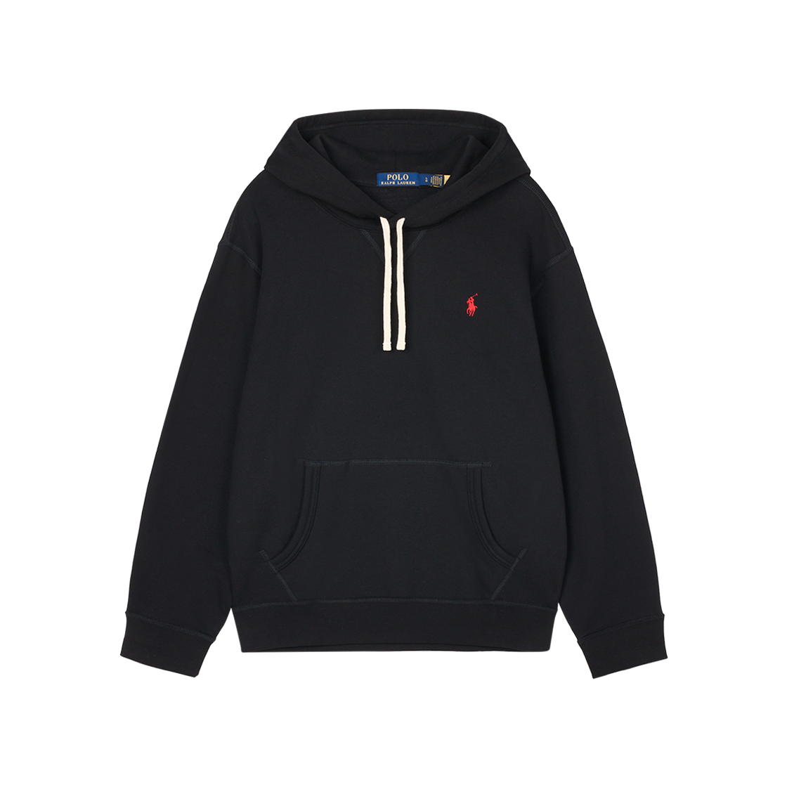 KM5BTSHRLC5BK [30% 적립] Polo Ralph Lauren RL Fleece Hoodie Black - 대표 이미지 #1