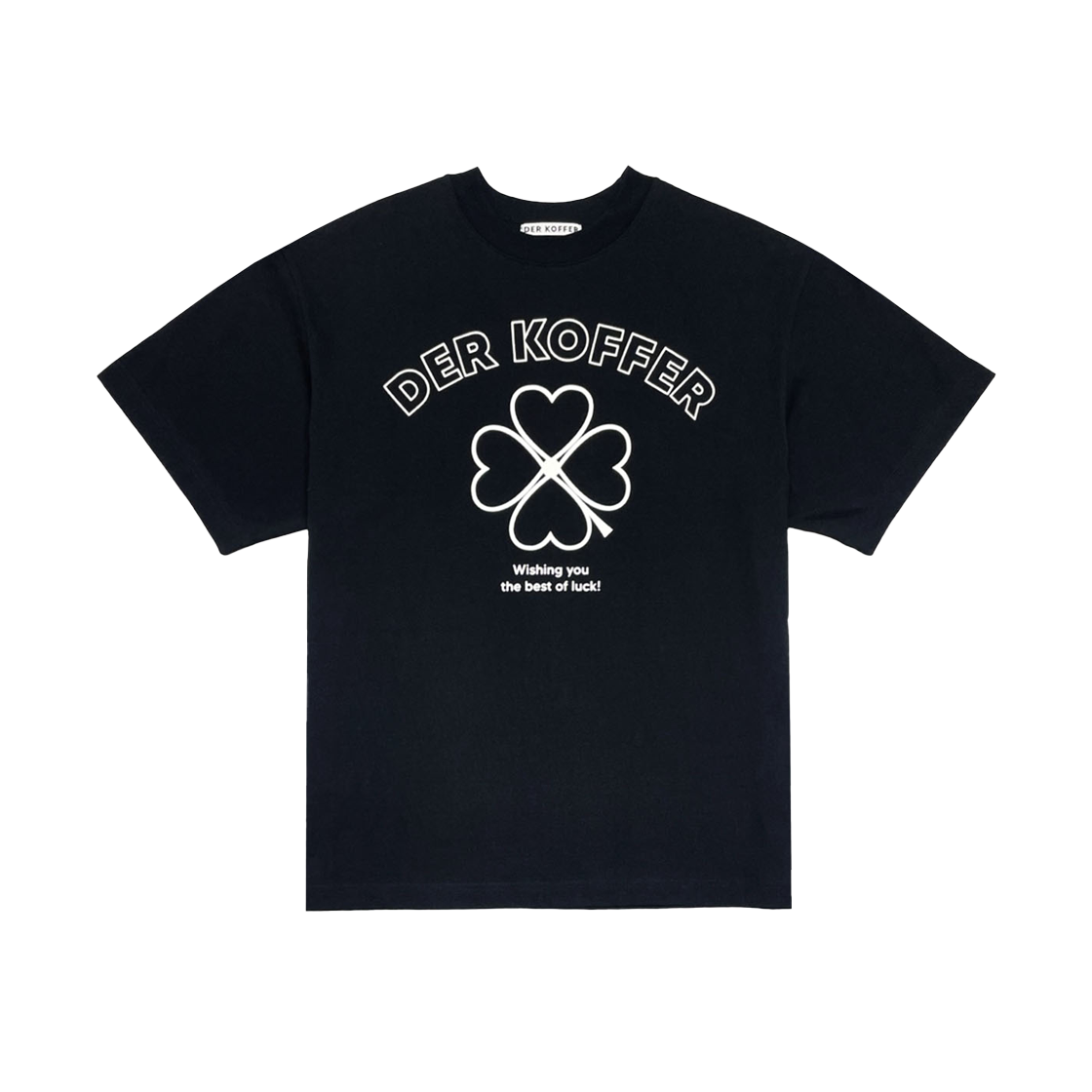델 코퍼 클래식 클로버 티 블랙 아이보리(Der Koffer Classic Clover T Black Ivory)