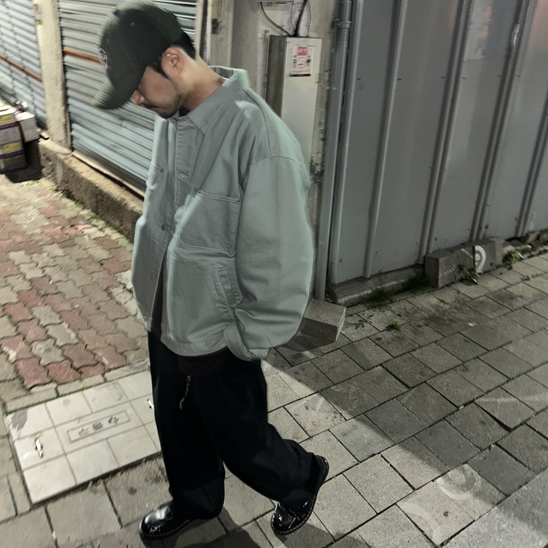 Human Made 6-Panel Wool Cap Green, Supreme Denim Chore Trucker Jacket Mint - 24SS 착용 스타일