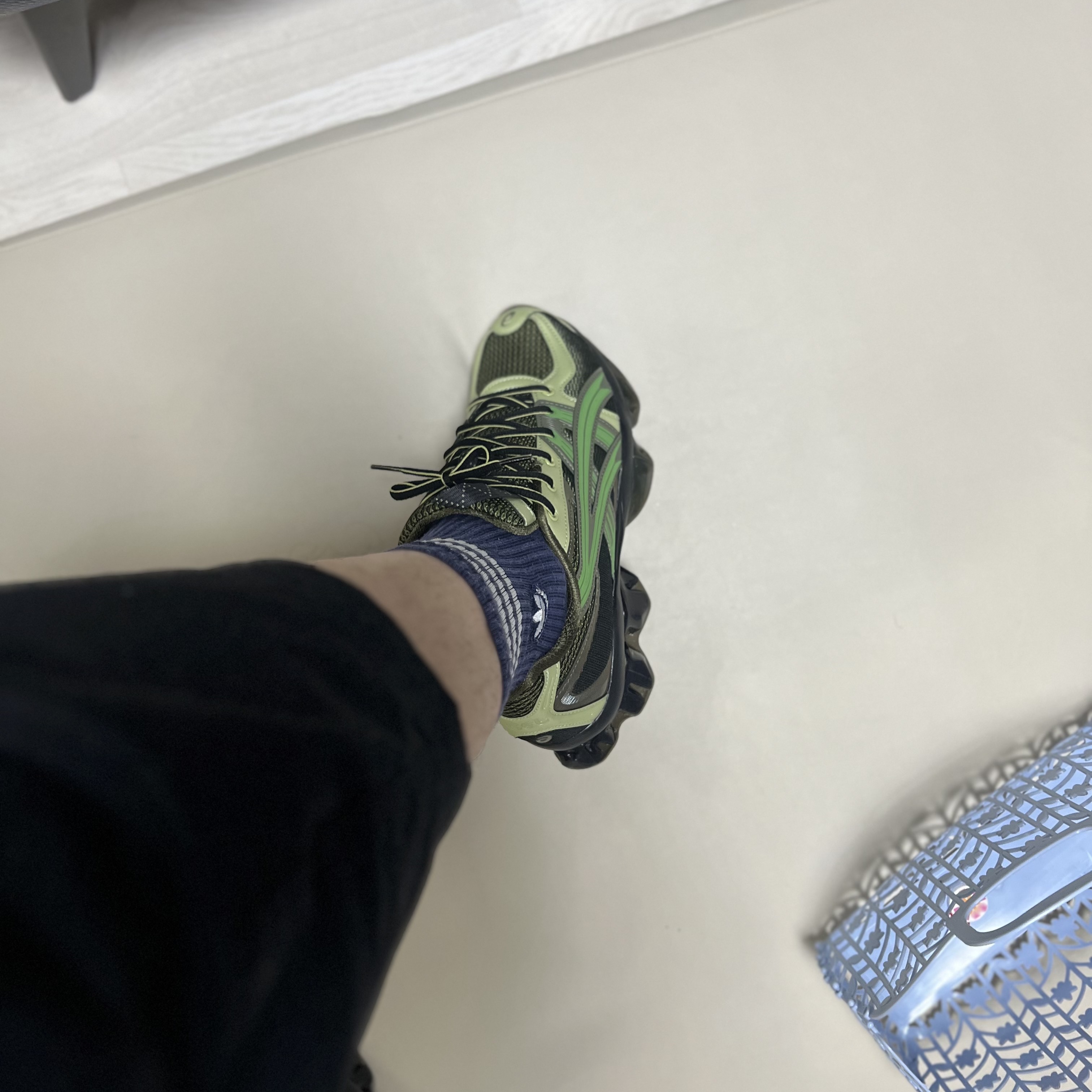 Asics US5-S Gel-Quantum Kinetic Moss Bamboo 착용 스타일 - 10
