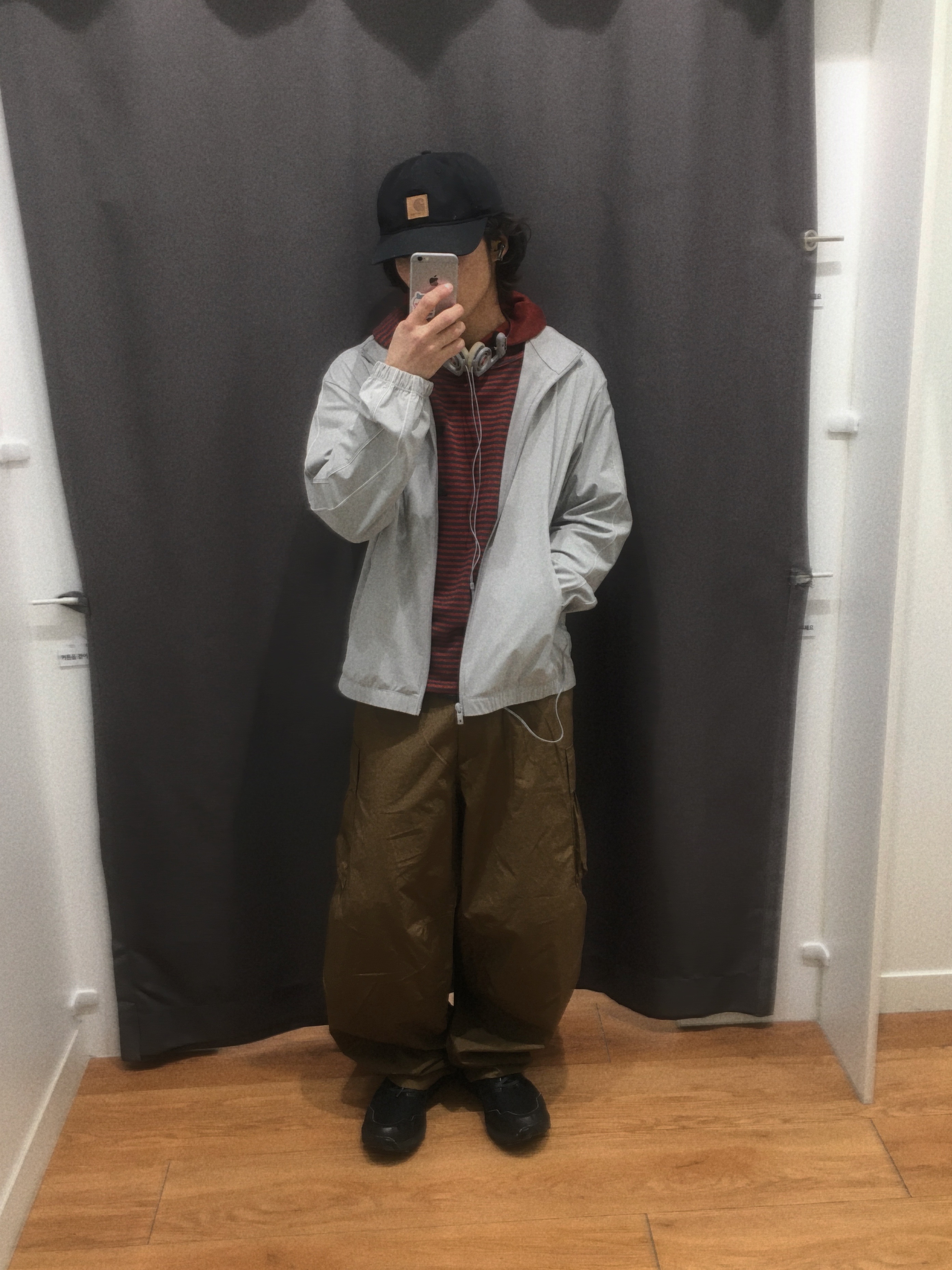 On Running Cloudmonster All Black, Carhartt Canvas Cap Black 착용 스타일 - 1