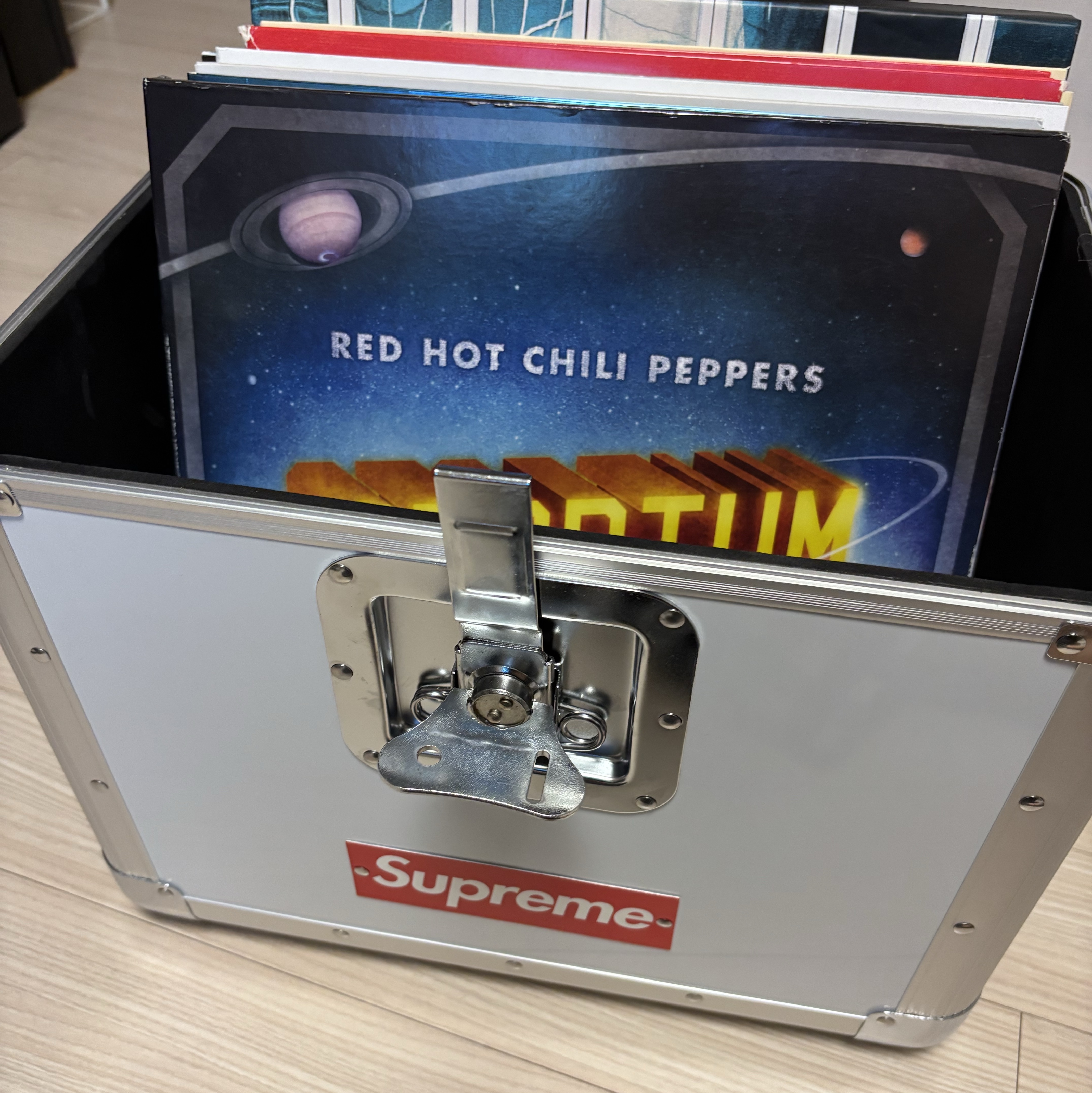 Supreme x Odyssey Record Case White - 25SS 착용 스타일