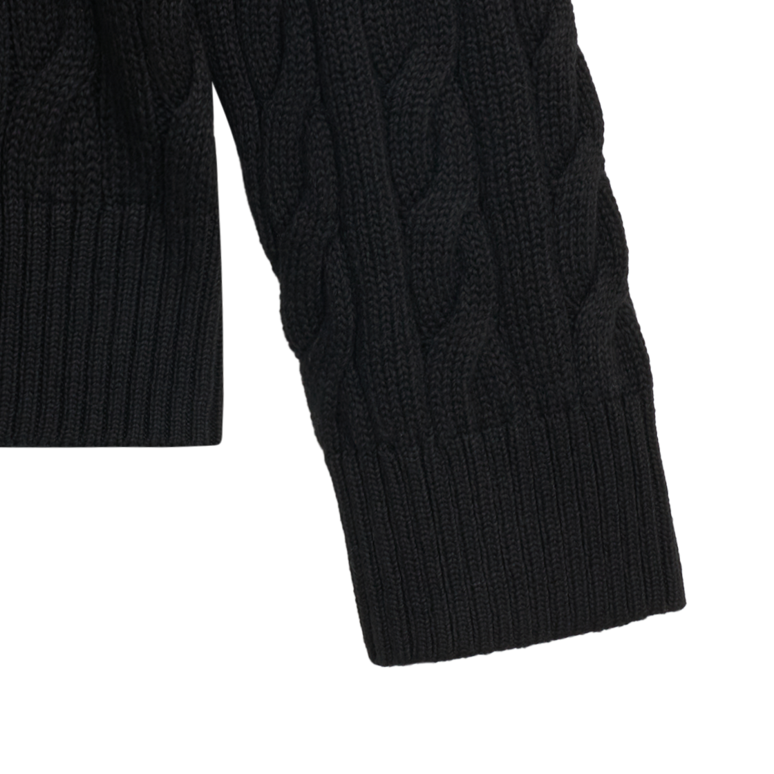 KM5BKNPRLC7BK [30% 적립] Polo Ralph Lauren Cable Knit Cotton Sweater Black - #5