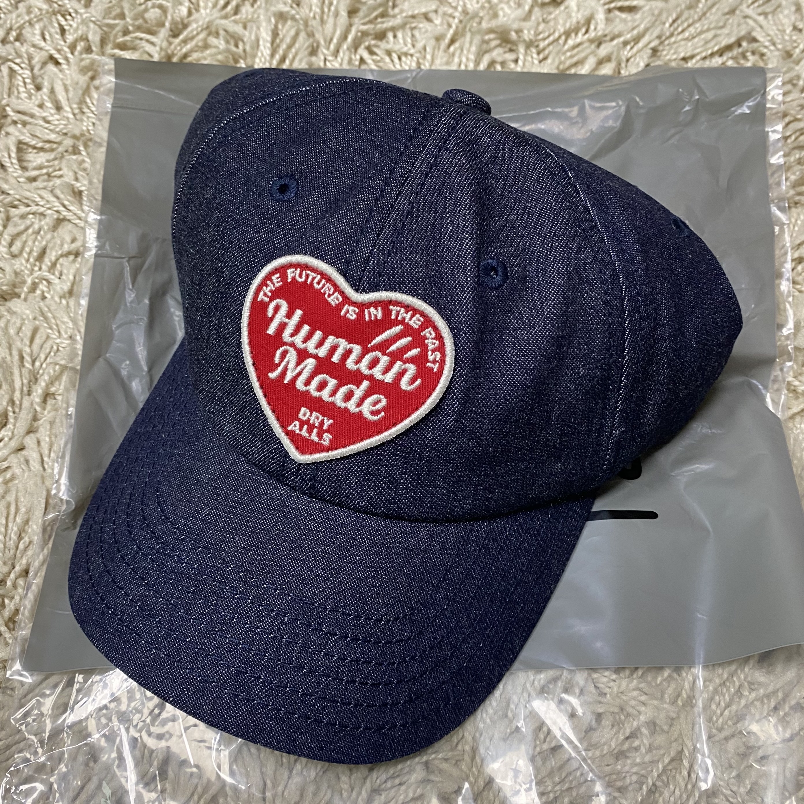 Human Made 6 Panel Denim Cap Indigo 착용 스타일