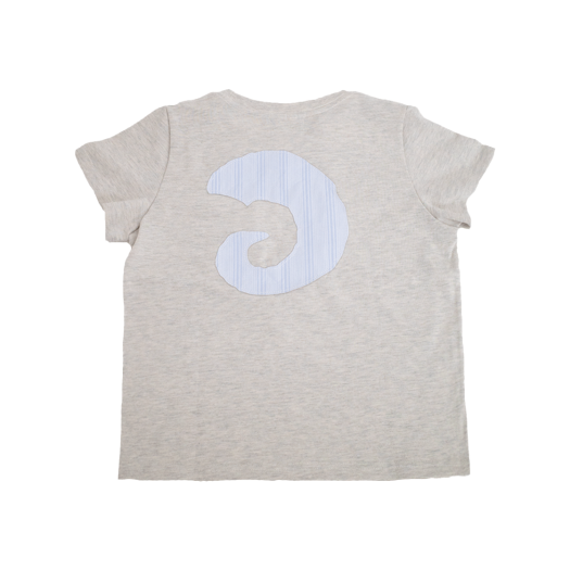 【TANSANMAGNESIUM】W tansan Applique Tee Tシャツ ANCELLM/アンセルム/EMBROIDERY DYED T-SHIRT | GARDEN