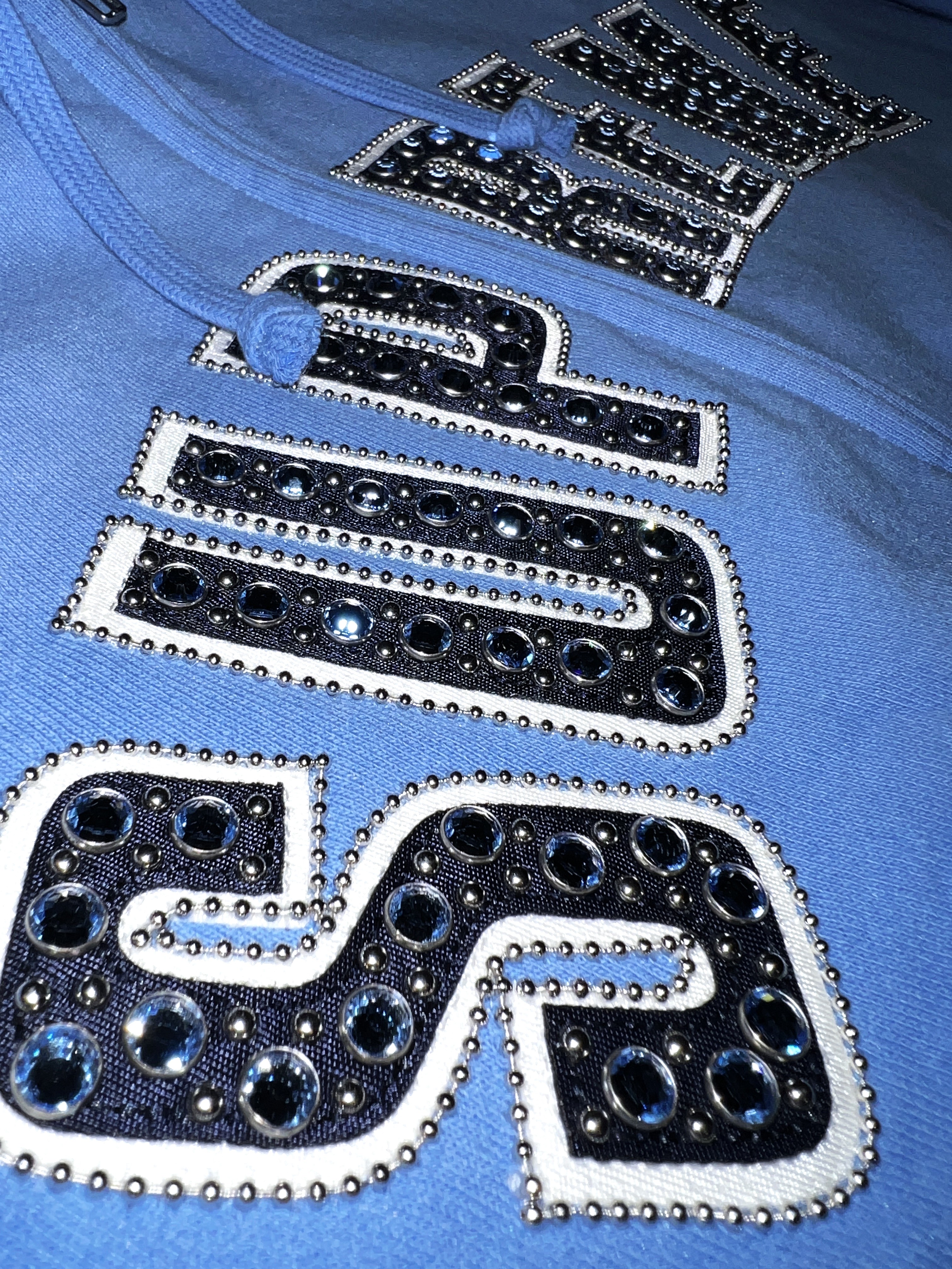 Supreme x B.B. Simon Zip Up Hooded Sweatshirt Light Blue - 25SS 착용 스타일