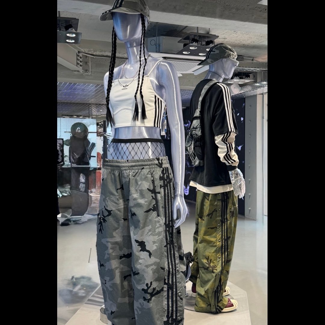 Adidas x Thug Club Track Pant Black Cream White - KR Sizing, Adidas x Thug Club Bag Black 착용 스타일