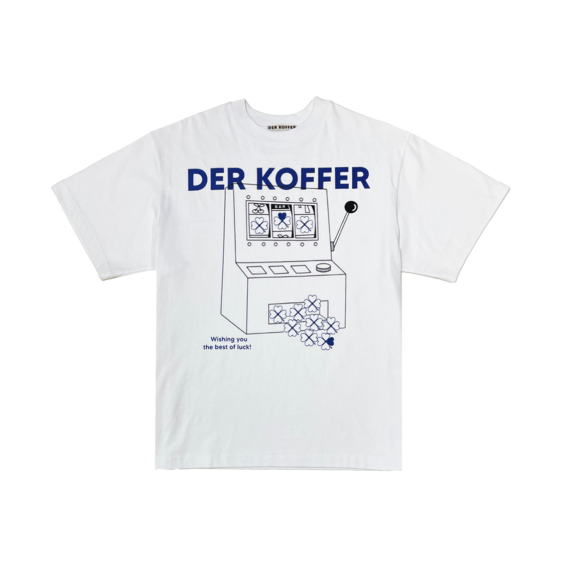 델 코퍼 게임머신 클로버 티 화이트 블루(Der Koffer Game Machine Clover T White Blue)