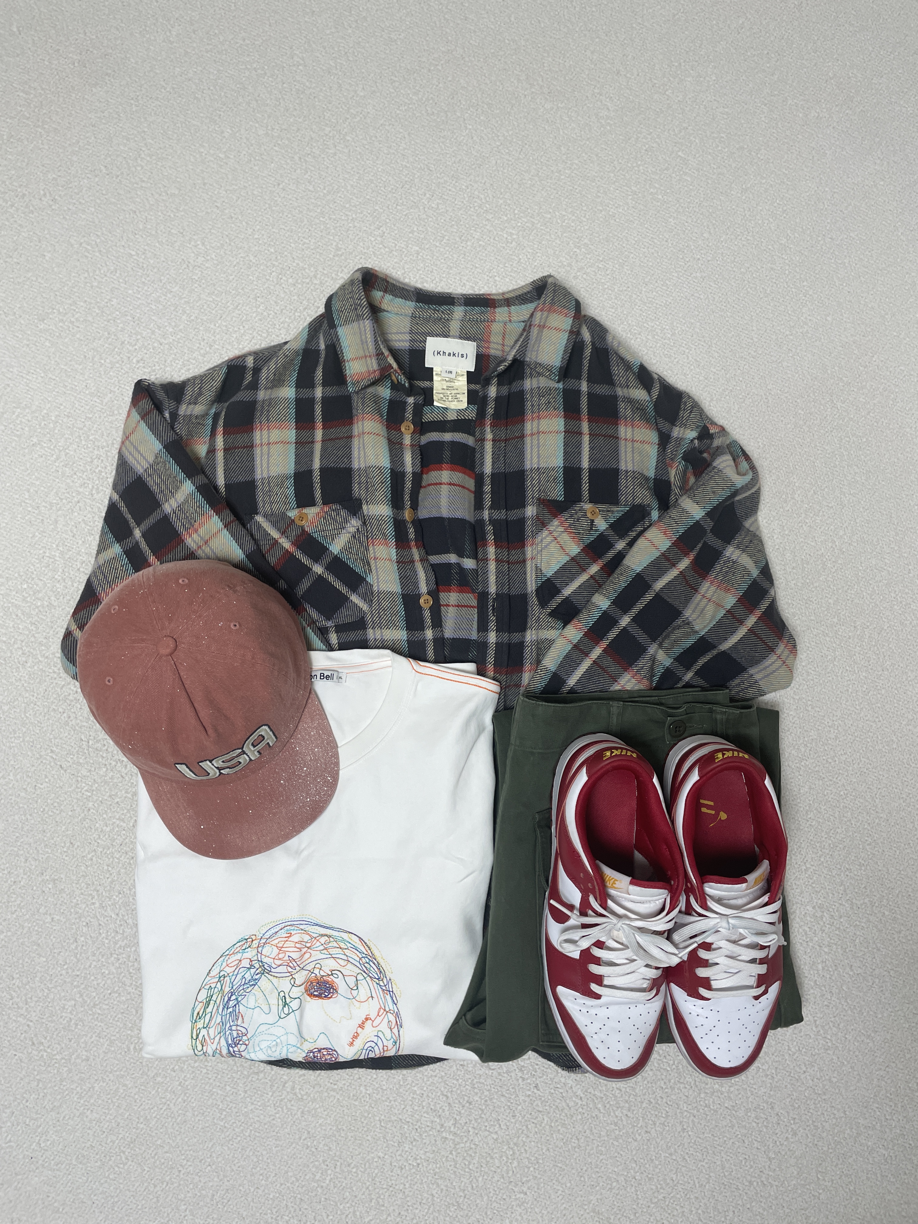 Nike Dunk Low Retro Gym Red 착용 스타일 - 1