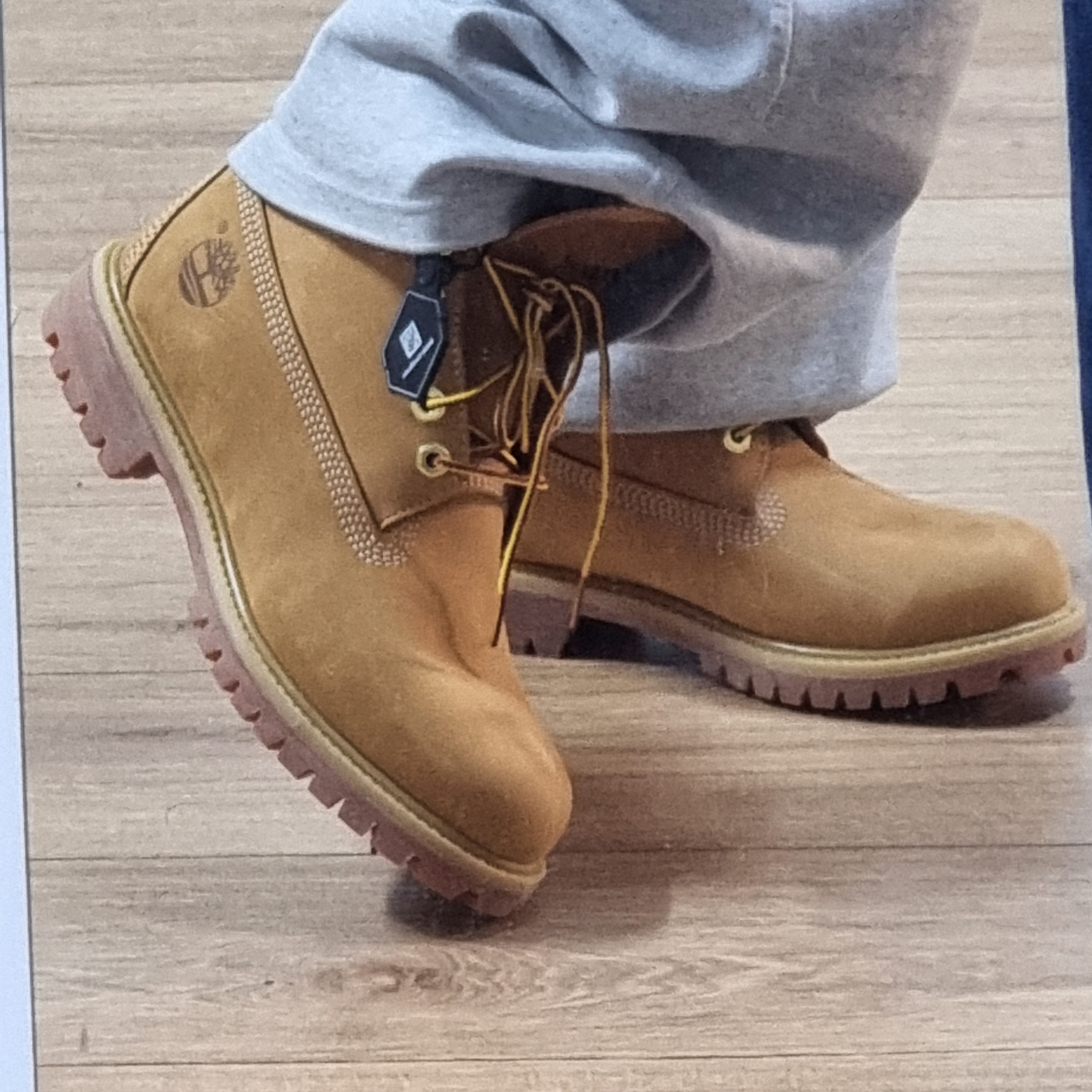Timberland Premium 6 inch Waterproof Boot Wheat Nubuck - Wide 착용 스타일