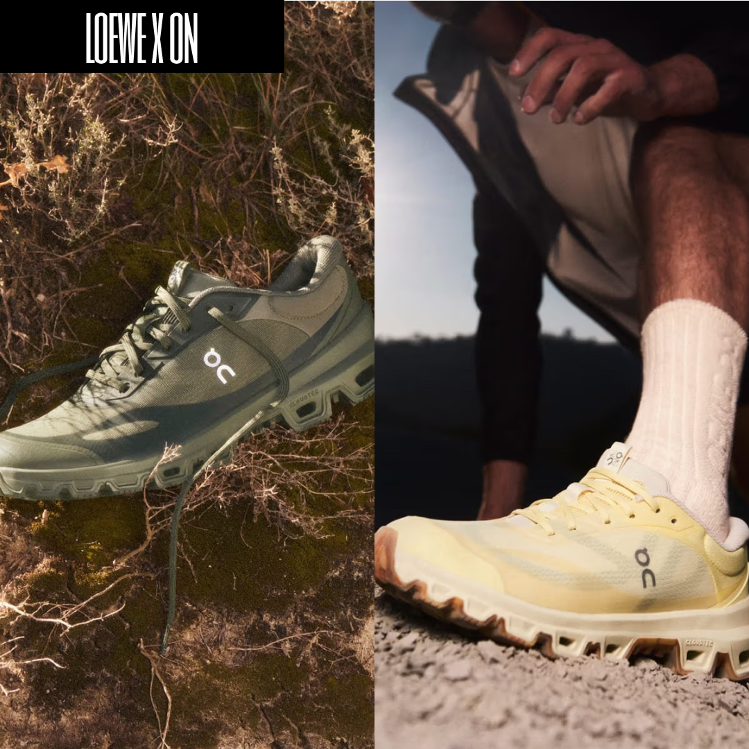 Loewe x On Running Cloudventure 2 Eggshell, Loewe x On Running Cloudventure 2 Gunmetal 착용 스타일 - 3
