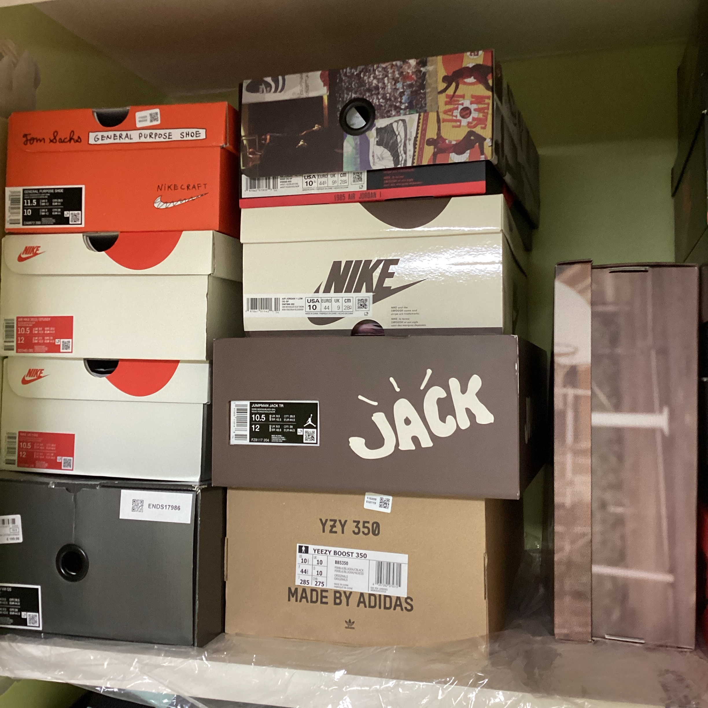 Nike x Tom Sachs General Purpose Shoe Light Cream, Nike x Stussy Air Max 2013 Black 착용 스타일 - 1