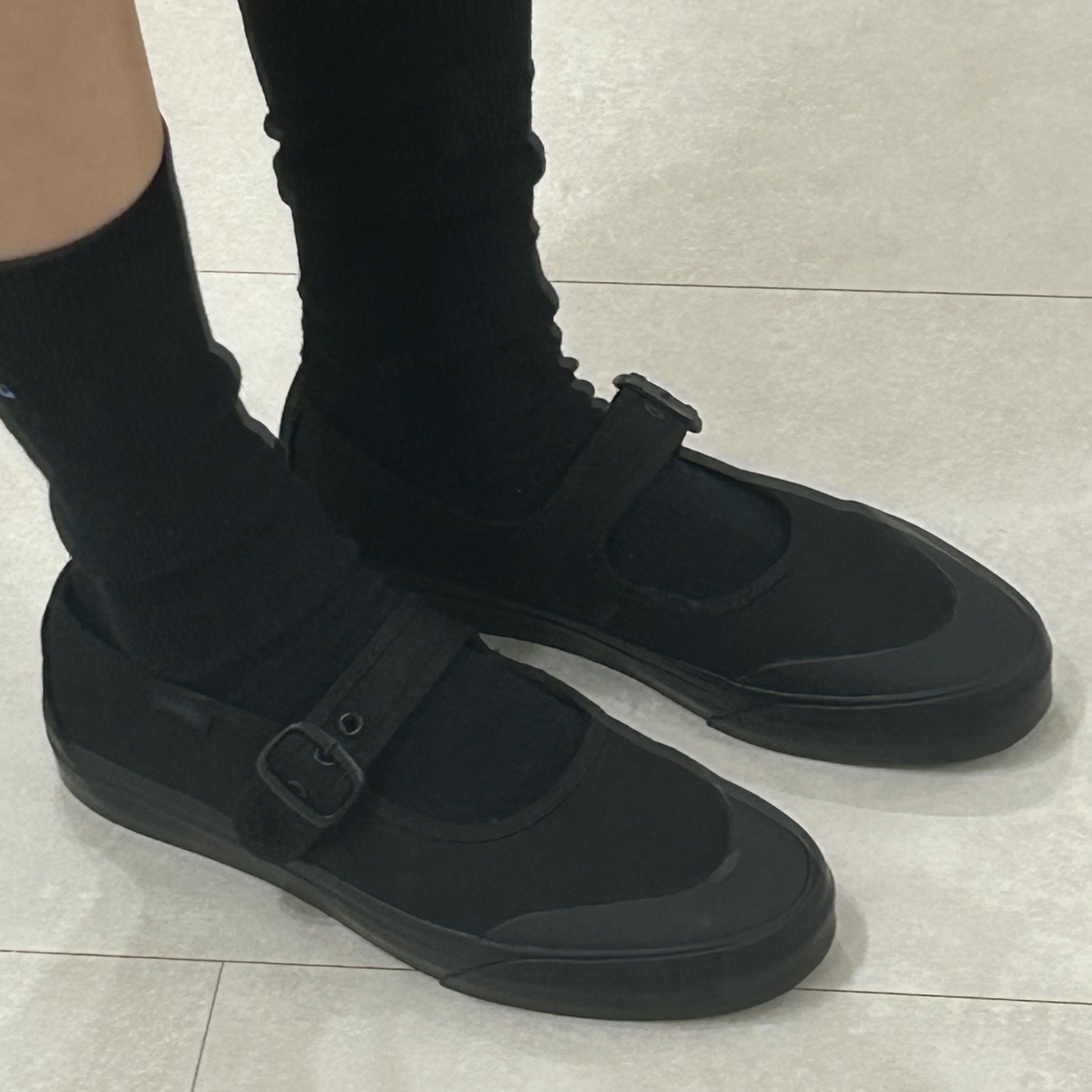 Vans Mary Jane Black 착용 스타일