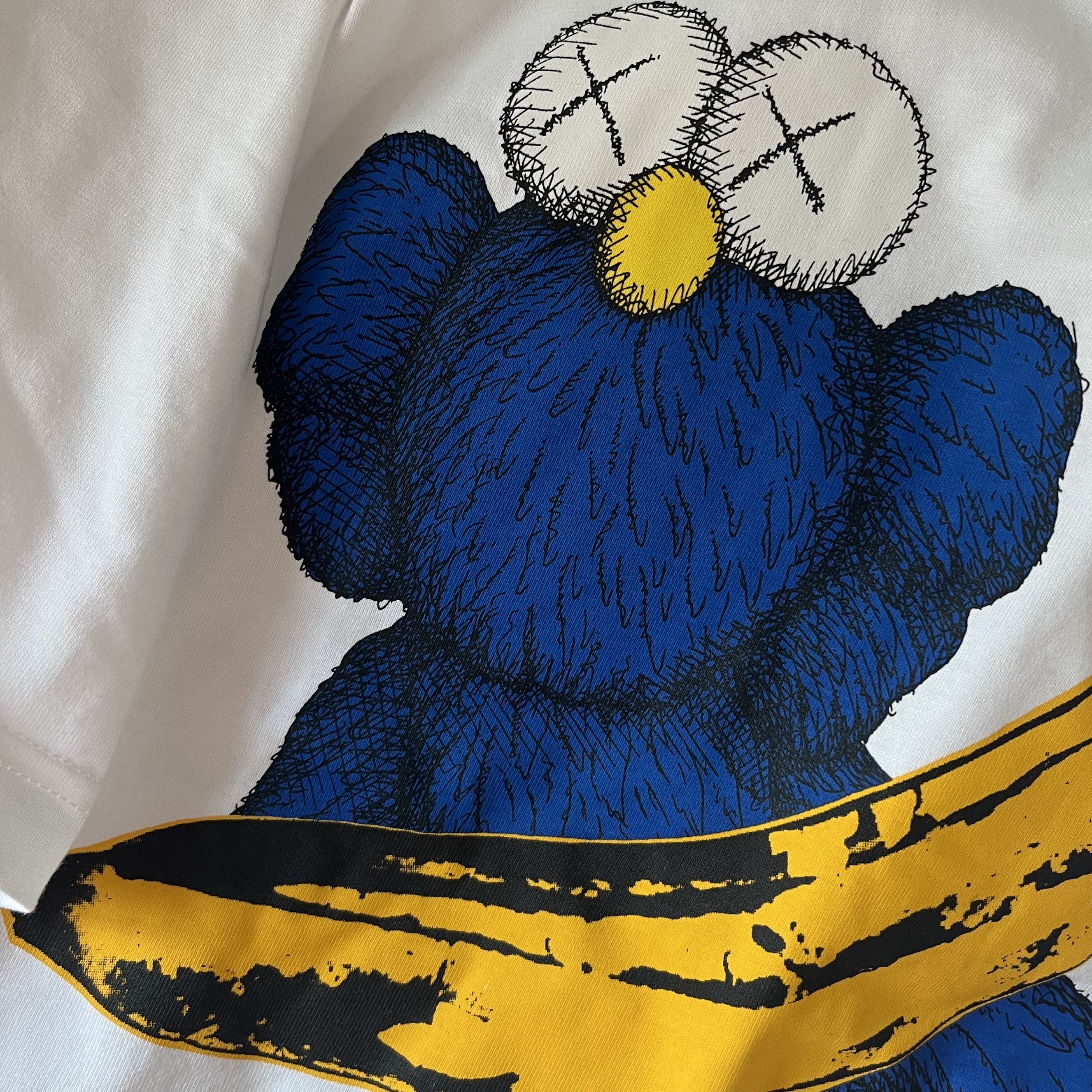 Uniqlo UT x Kaws x Warhol S/S Graphic T-Shirt A White 착용 스타일