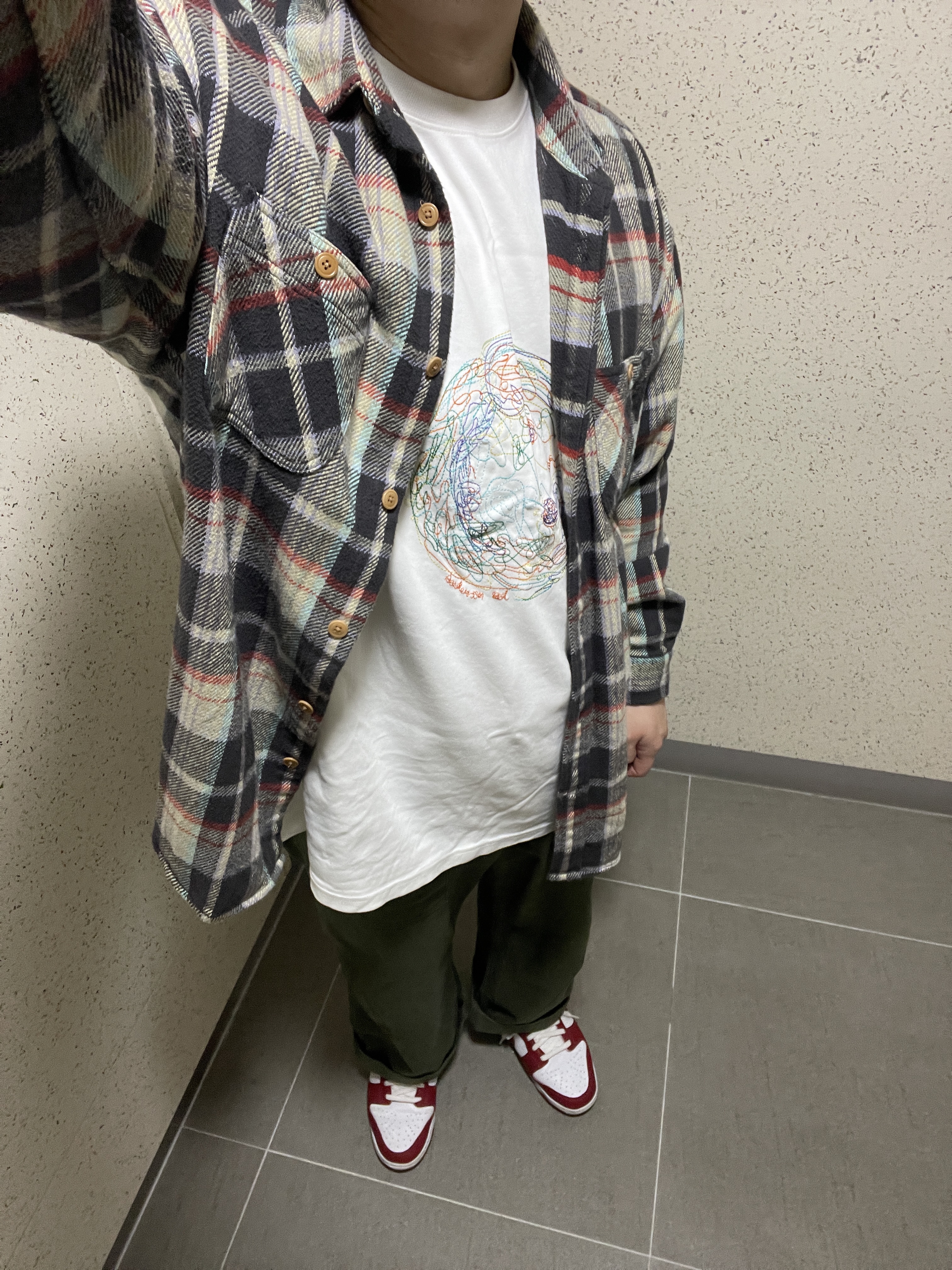 Nike Dunk Low Retro Gym Red 착용 스타일 - 2