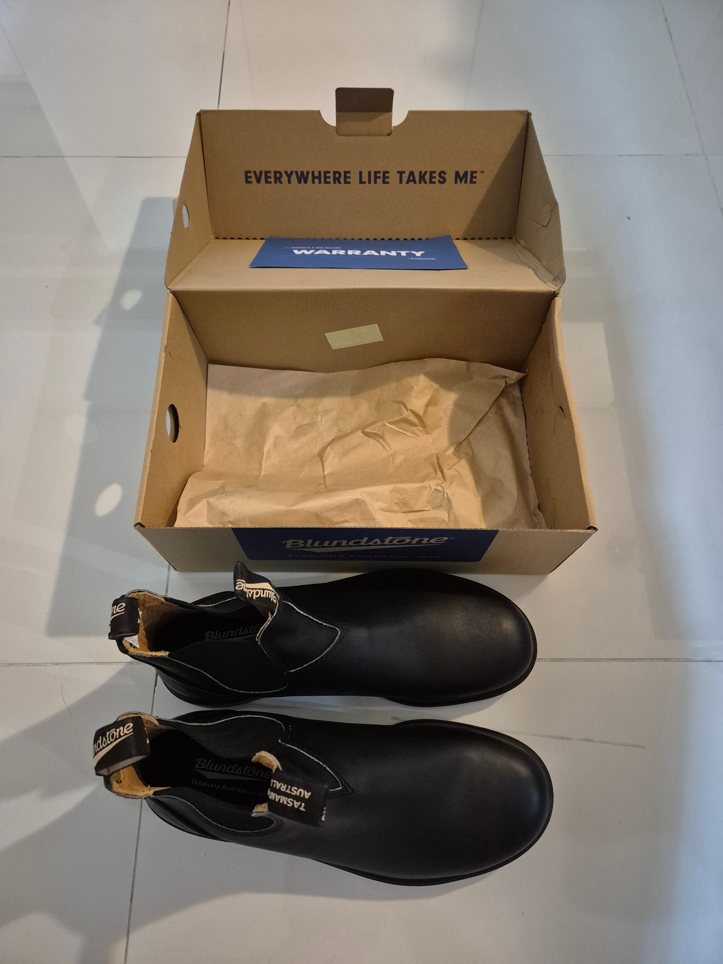 Blundstone 610 Work Boots Black 착용 스타일