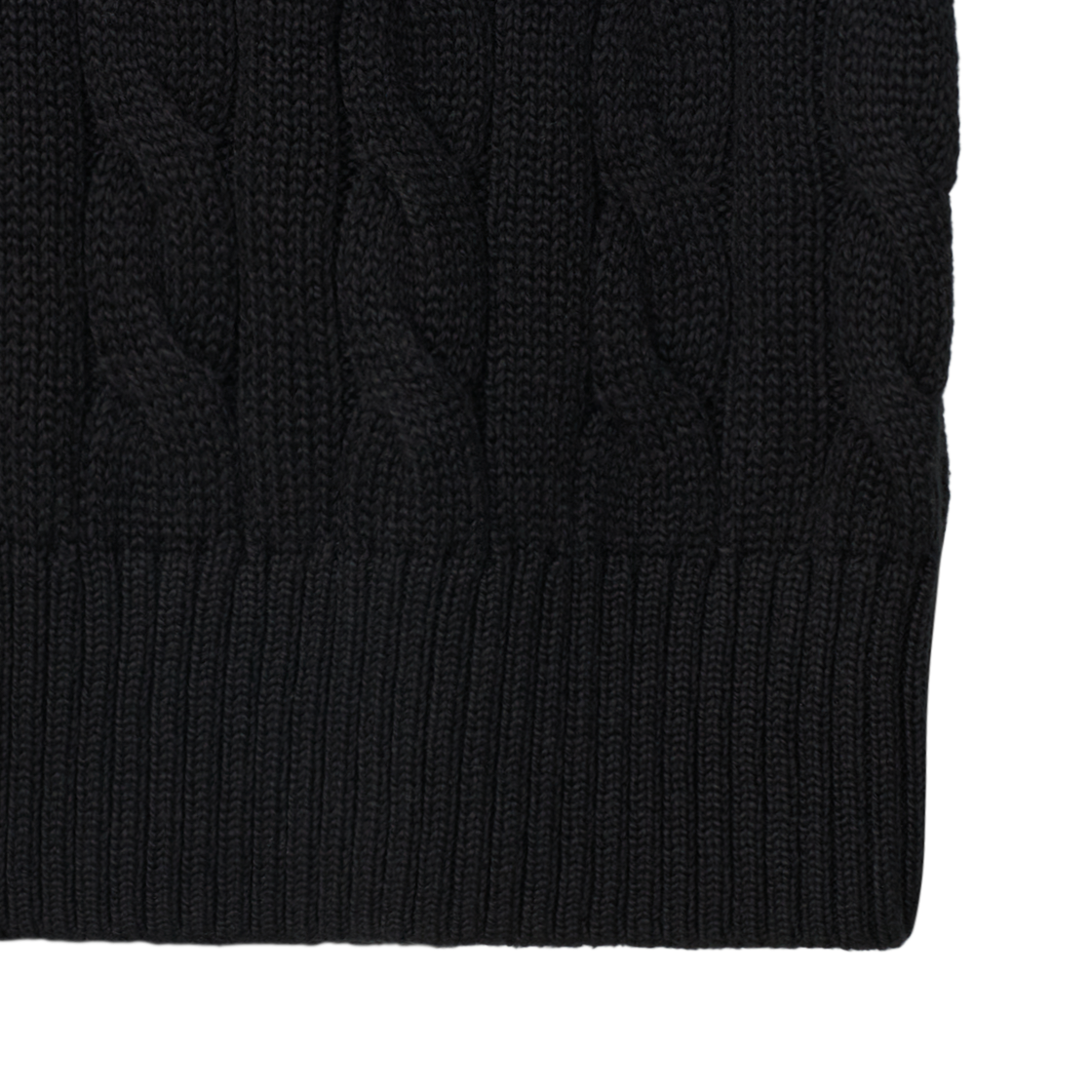 KM5BKNPRLC7BK [30% 적립] Polo Ralph Lauren Cable Knit Cotton Sweater Black - #6