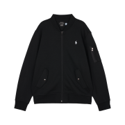 [20% 적립] Polo Ralph Lauren Double Knit Bomber Jacket Black - 25SS