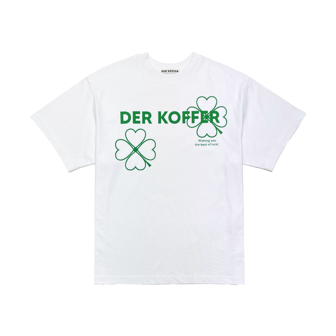 델 코퍼 트윈 클로버 티 화이트 그린(Der Koffer Twin Clover T White Green)