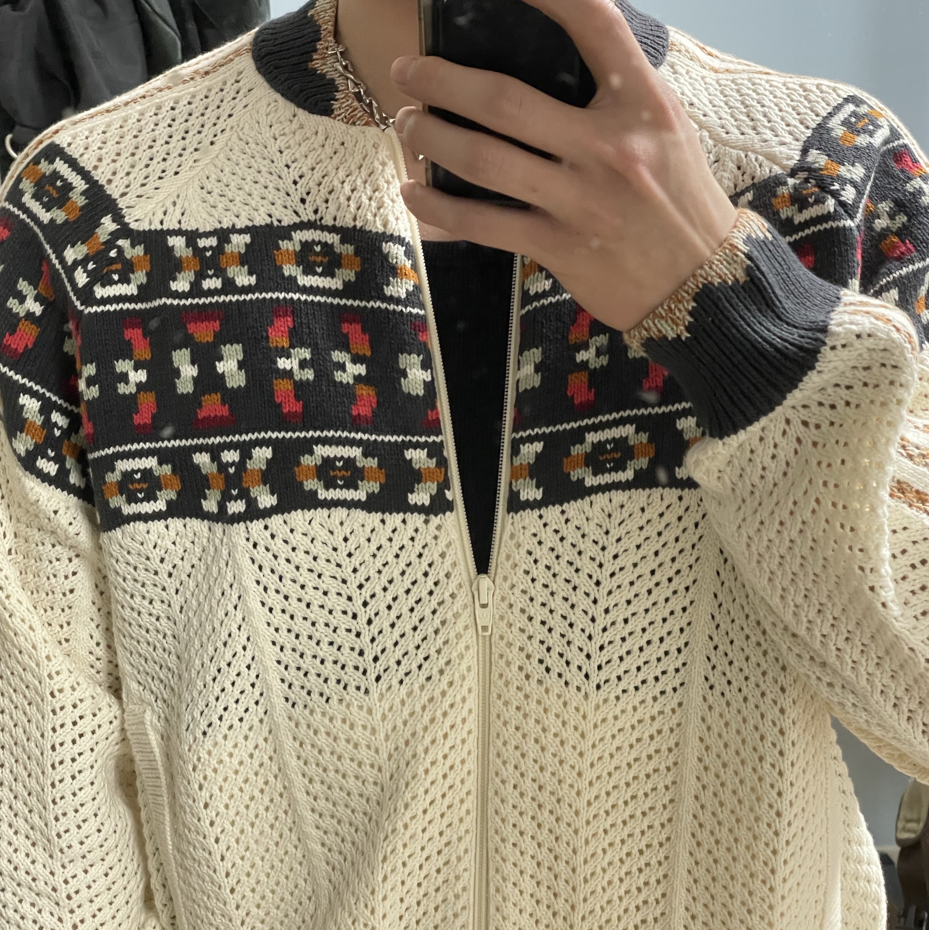 Adidas x Clot Crochet SST Track Top Cream White - KR Sizing 착용 스타일