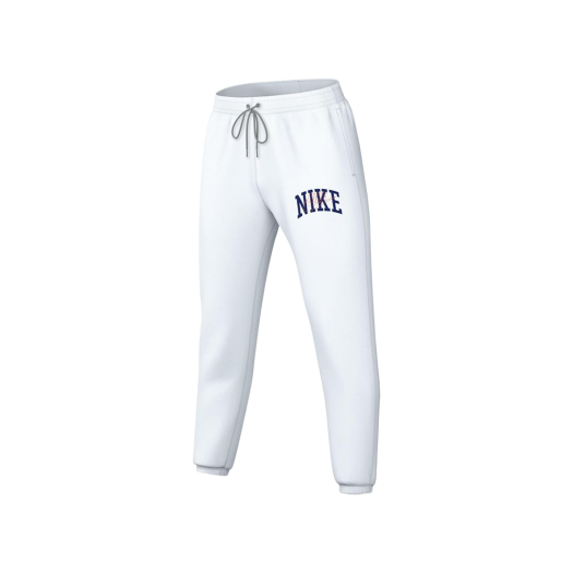 Nike Club Fleece Cuffed Trousers White Safety Orange - Asia