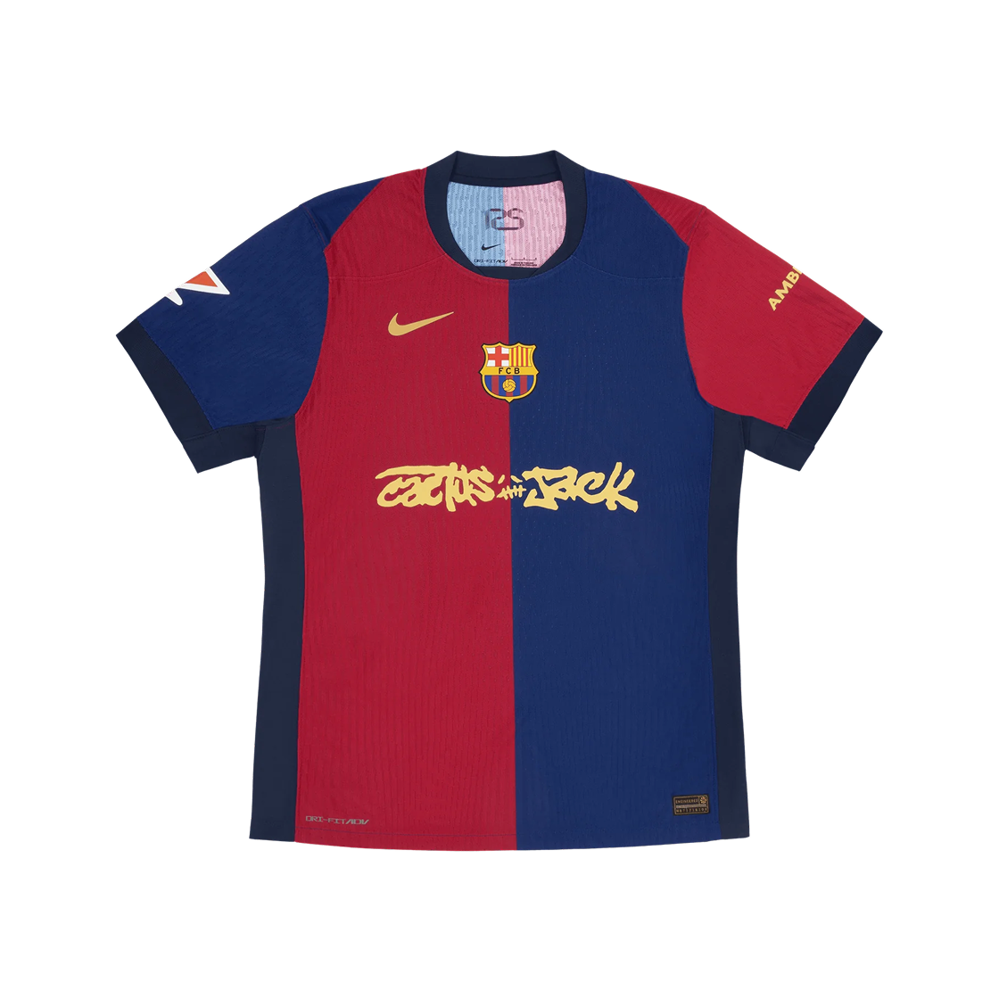 나이키 FC 바르셀로나 x 트래비스 스캇 2024/25 드라이핏 매치 홈 저지 블루 스칼렛 (논 마킹 버전)(Nike FC Barcelona x Travis Scott 2024/25 Dri-Fit Match Home Jersey Blue Scarlet (Non Marking Ver.))