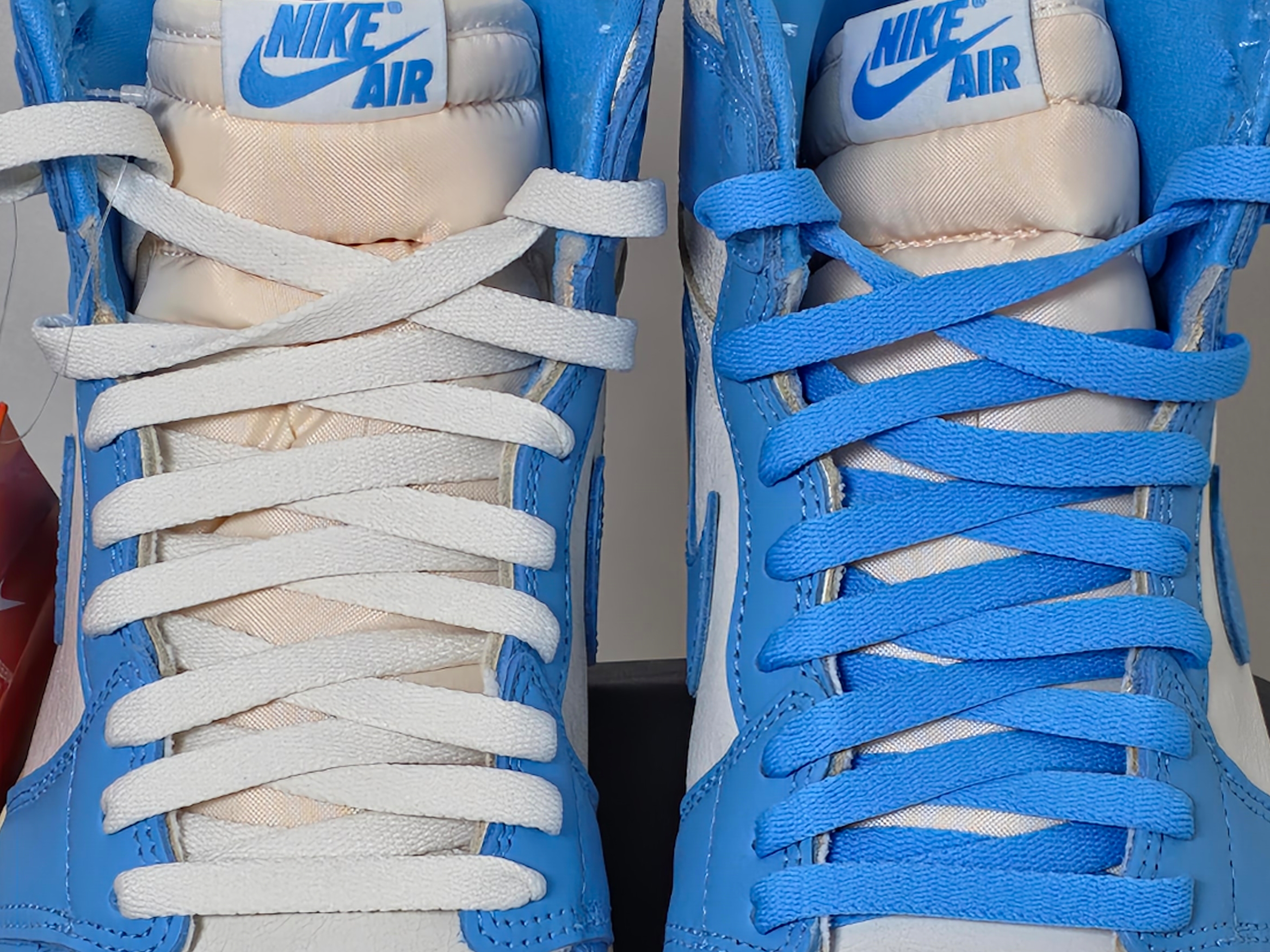 Jordan 1 Retro High OG UNC Reimagined 착용 스타일 - 1