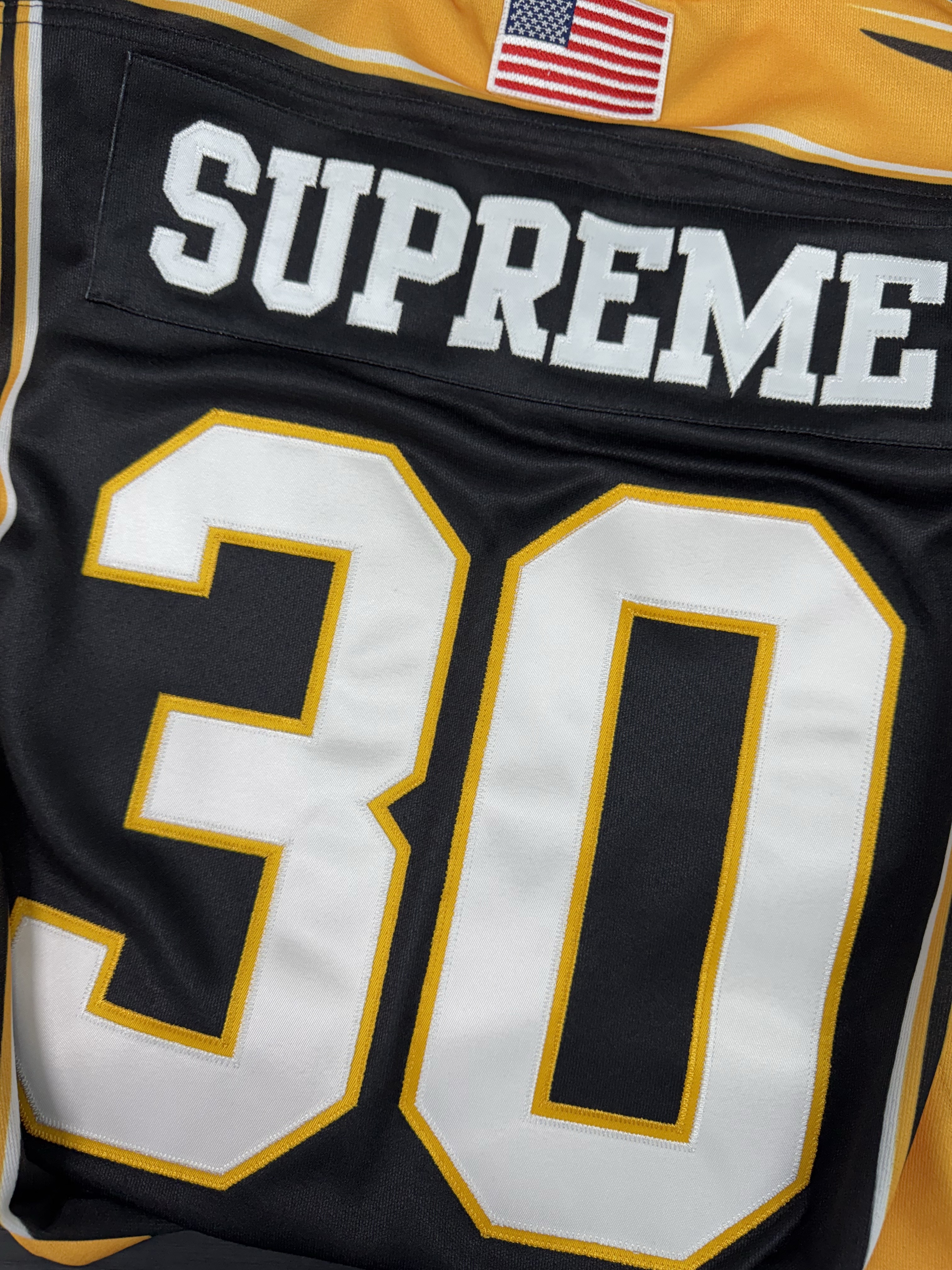 Supreme Sudden Death Football Jersey Black - 24SS 착용 스타일
