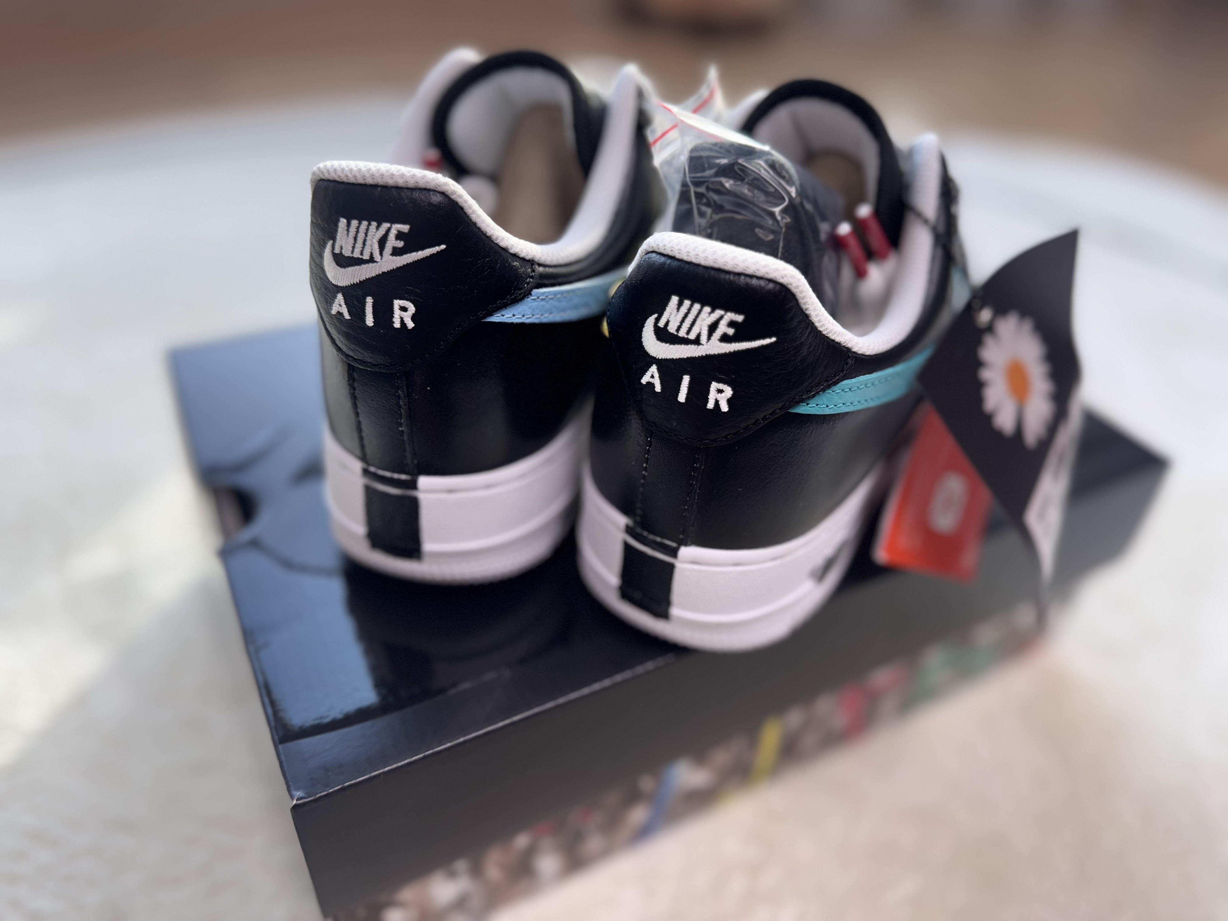 Nike x Peaceminusone Air Force 1 Low Para-Noise 3.0 Black and Multicolor 착용 스타일 - 4