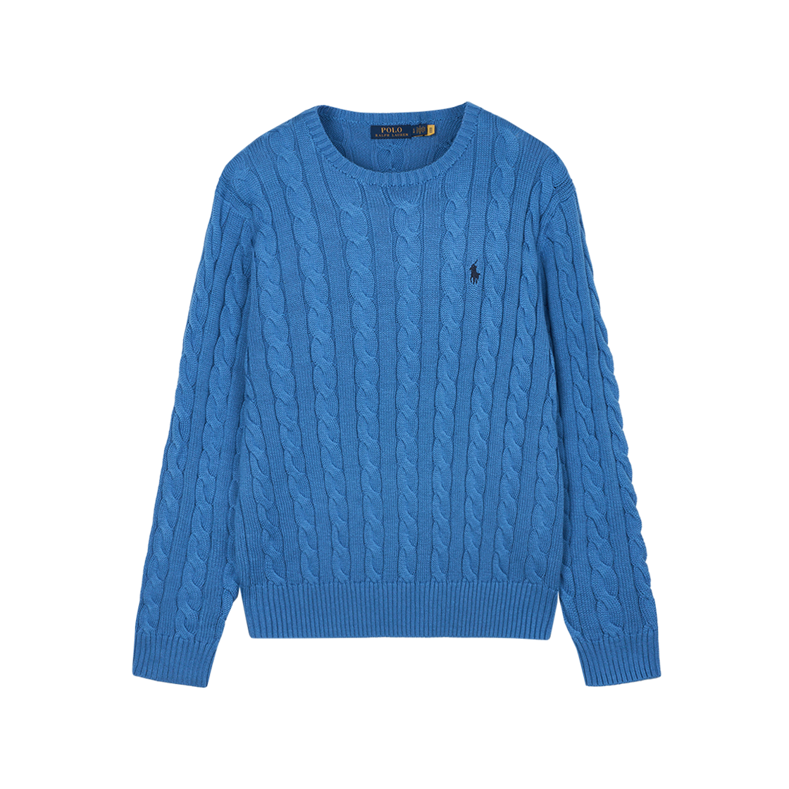 폴로 랄프 로렌 케이블 니트 코튼 스웨터 블루 오빗([15%적립] Polo Ralph Lauren Cable Knit Cotton Sweater Blue Orbit)