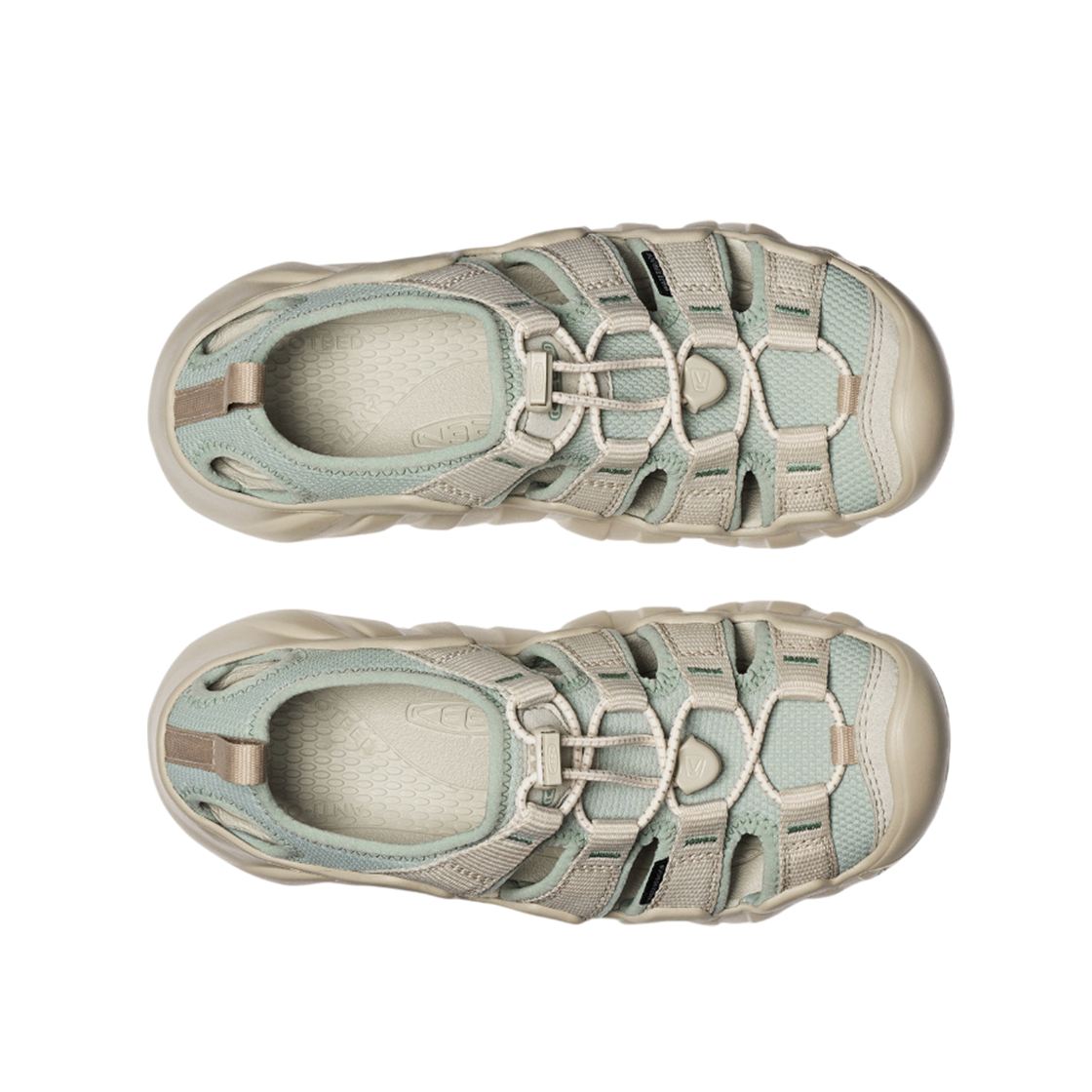 킨 하이퍼포트 H2 샌들 여성  아이스버그 그린/애비 스톤(KEEN HYPERPORT H2 Sandals Women Iceberg Green/Abbey Stone) - 3