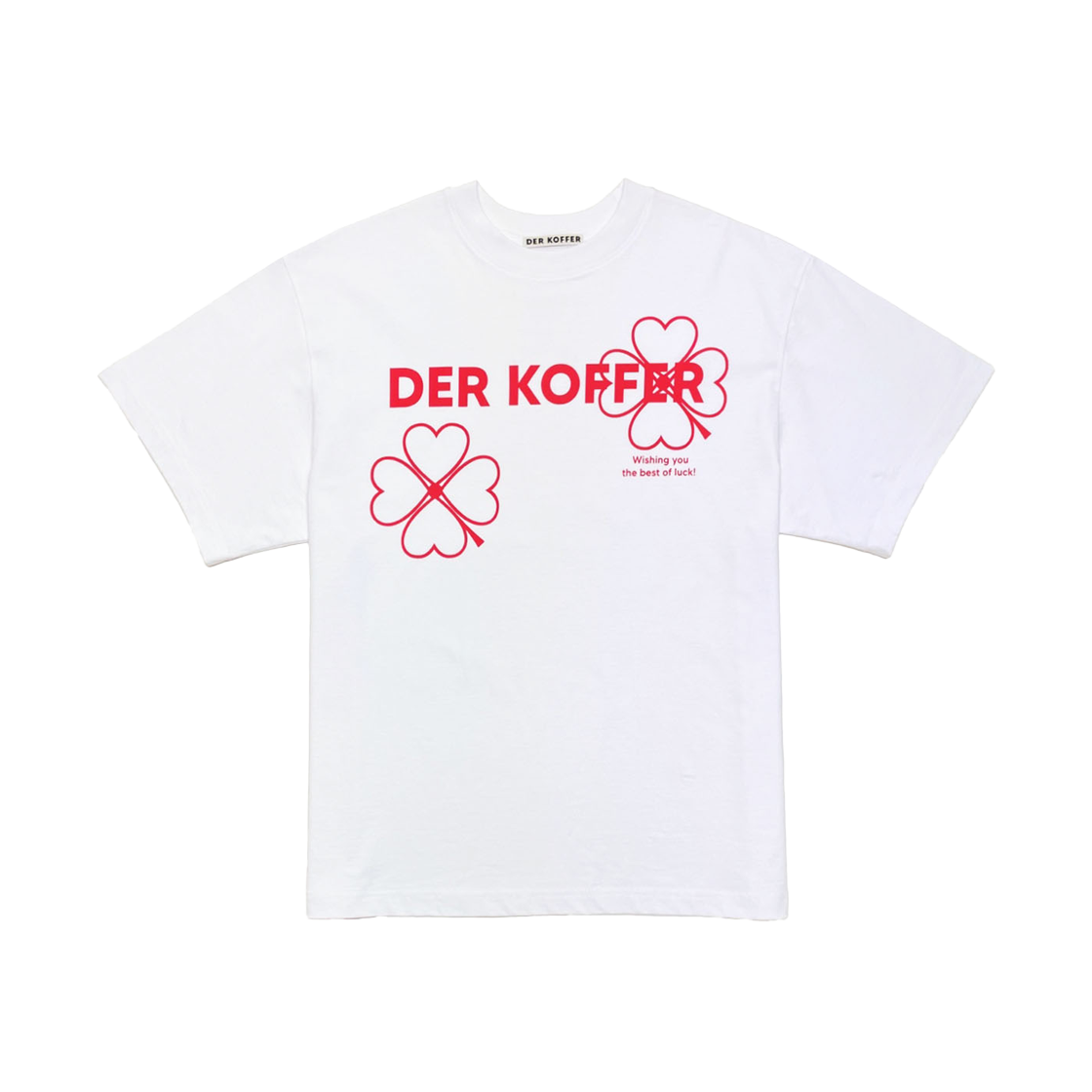 델 코퍼 트윈 클로버 티 화이트 레드(Der Koffer Twin Clover T White Red)