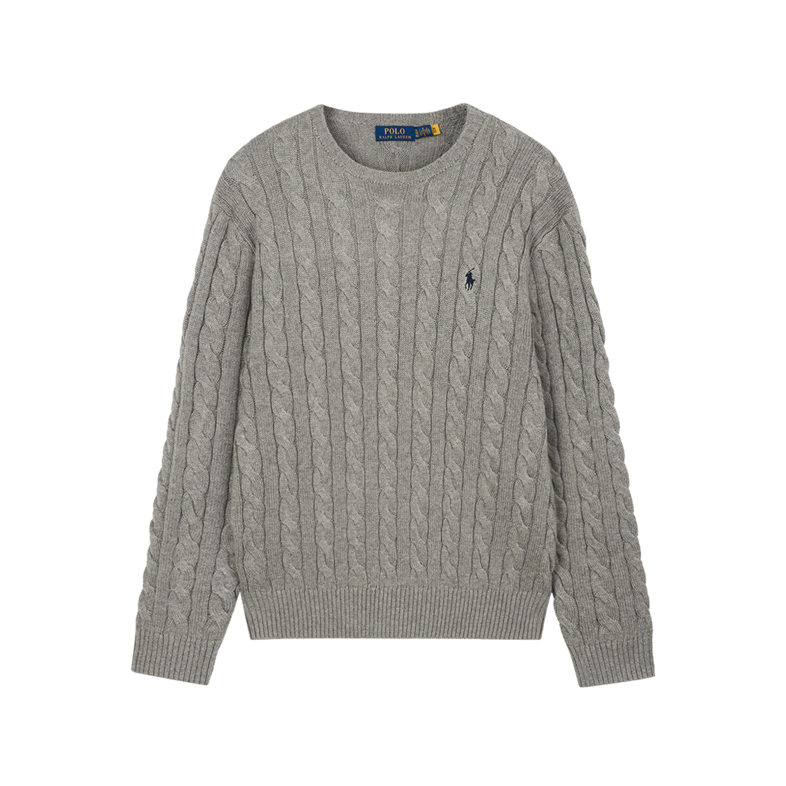 폴로 랄프 로렌 케이블 니트 코튼 스웨터 폰 그레이 헤더([15%적립] Polo Ralph Lauren Cable Knit Cotton Sweater Fawn Grey Heather)