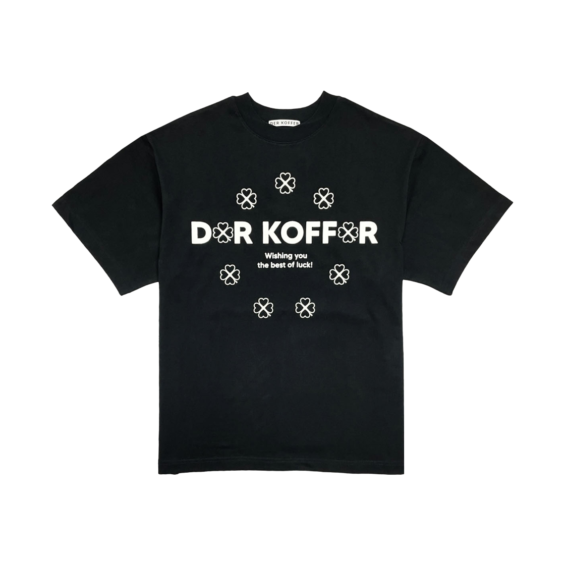 델 코퍼 휠 클로버 티 블랙 아이보리(Der Koffer Wheel Clover T Black Ivory)