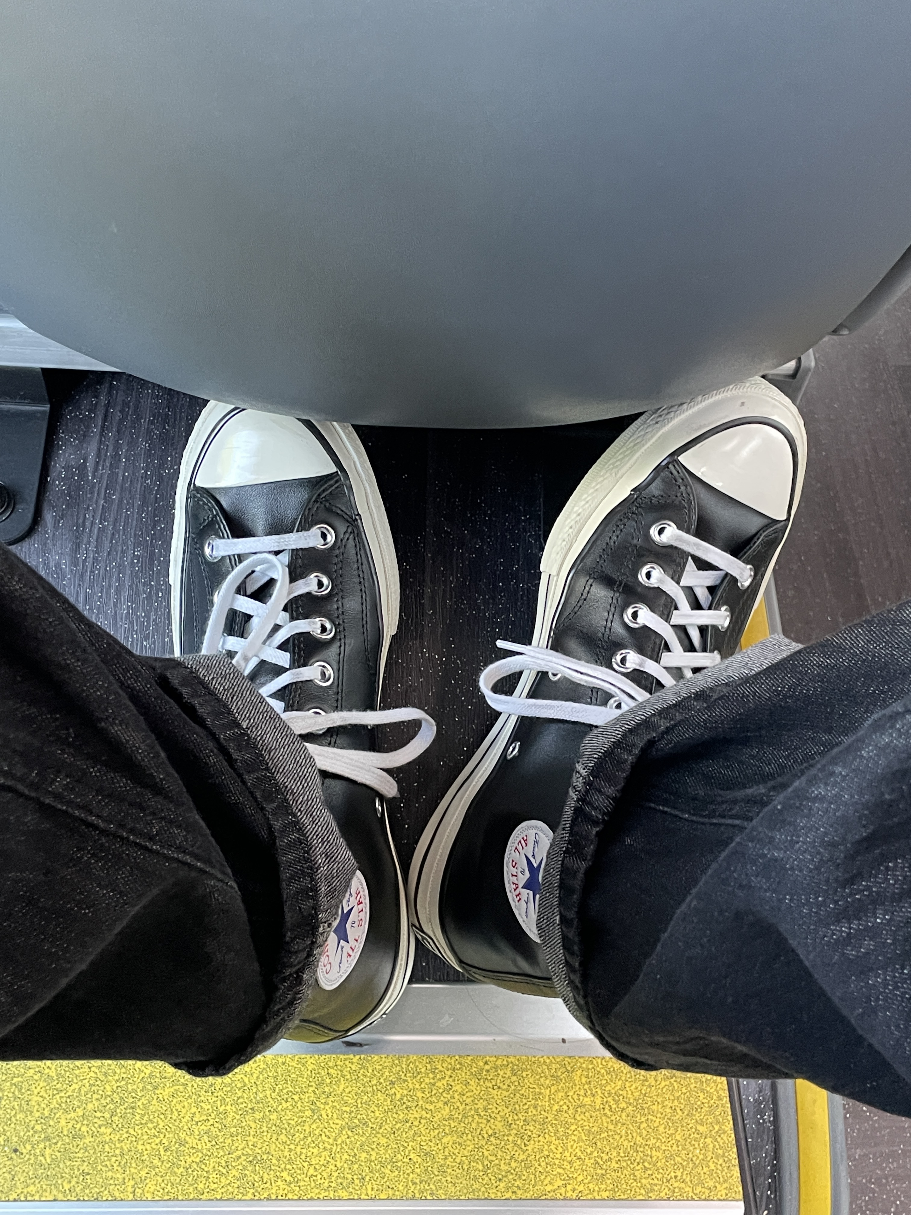 Converse Chuck 70 Leather Black 착용 스타일