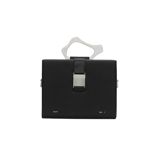KM5BBGCHE19BK Heliot Emil Solely Large Box Bag Black - 25SS