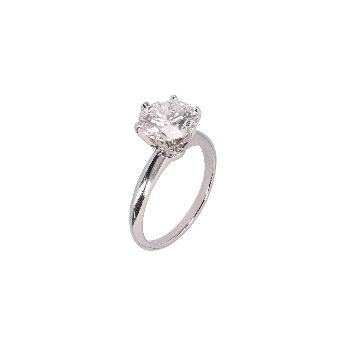 티파니 플래티늄 링 3.16ct 다이아몬드(Tiffany & Co. Platinum Ring with 3.16ct Diamond)
